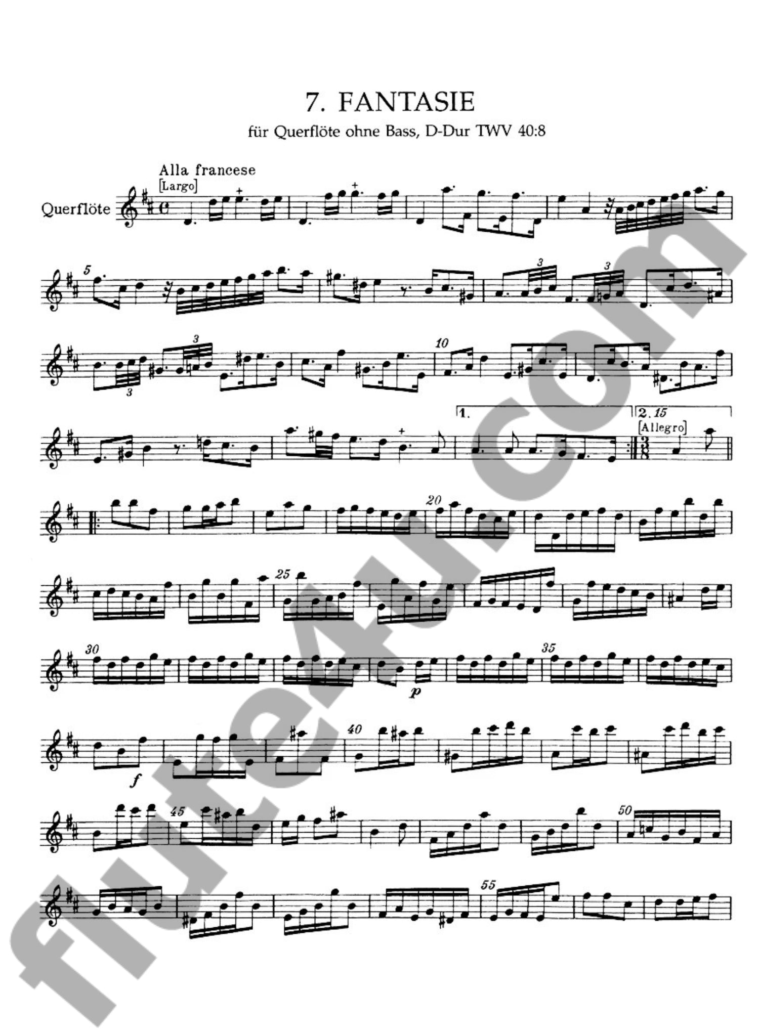 Telemann, GP :: Zwolf Fantasien [Twelve Fantasias]