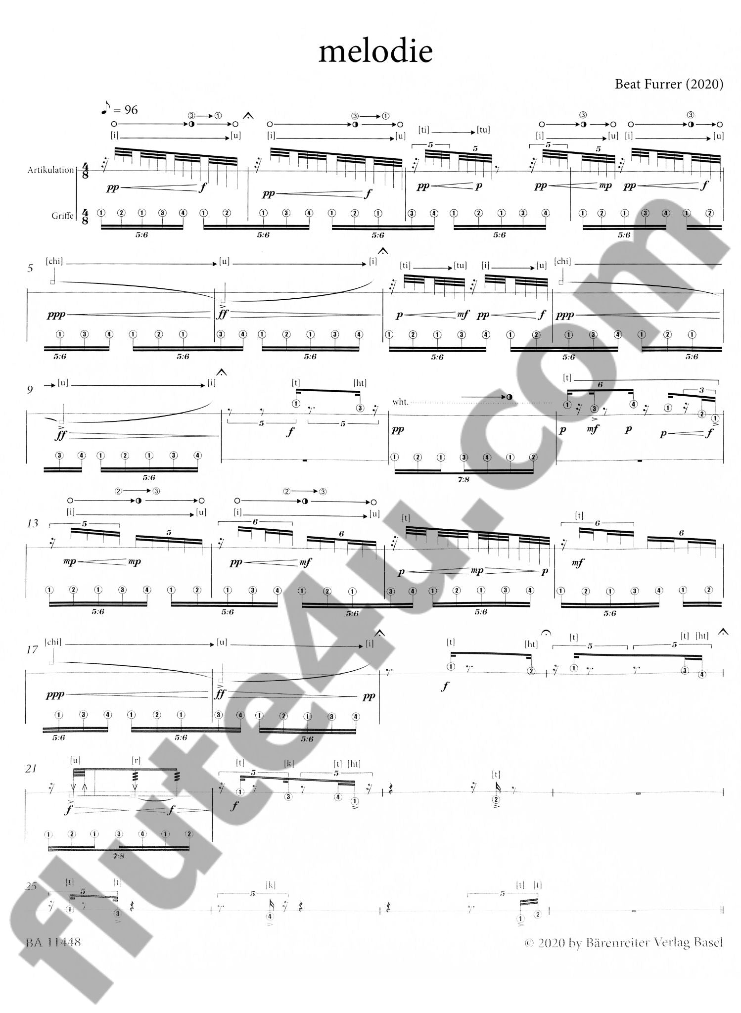 Furrer, B :: Melodie