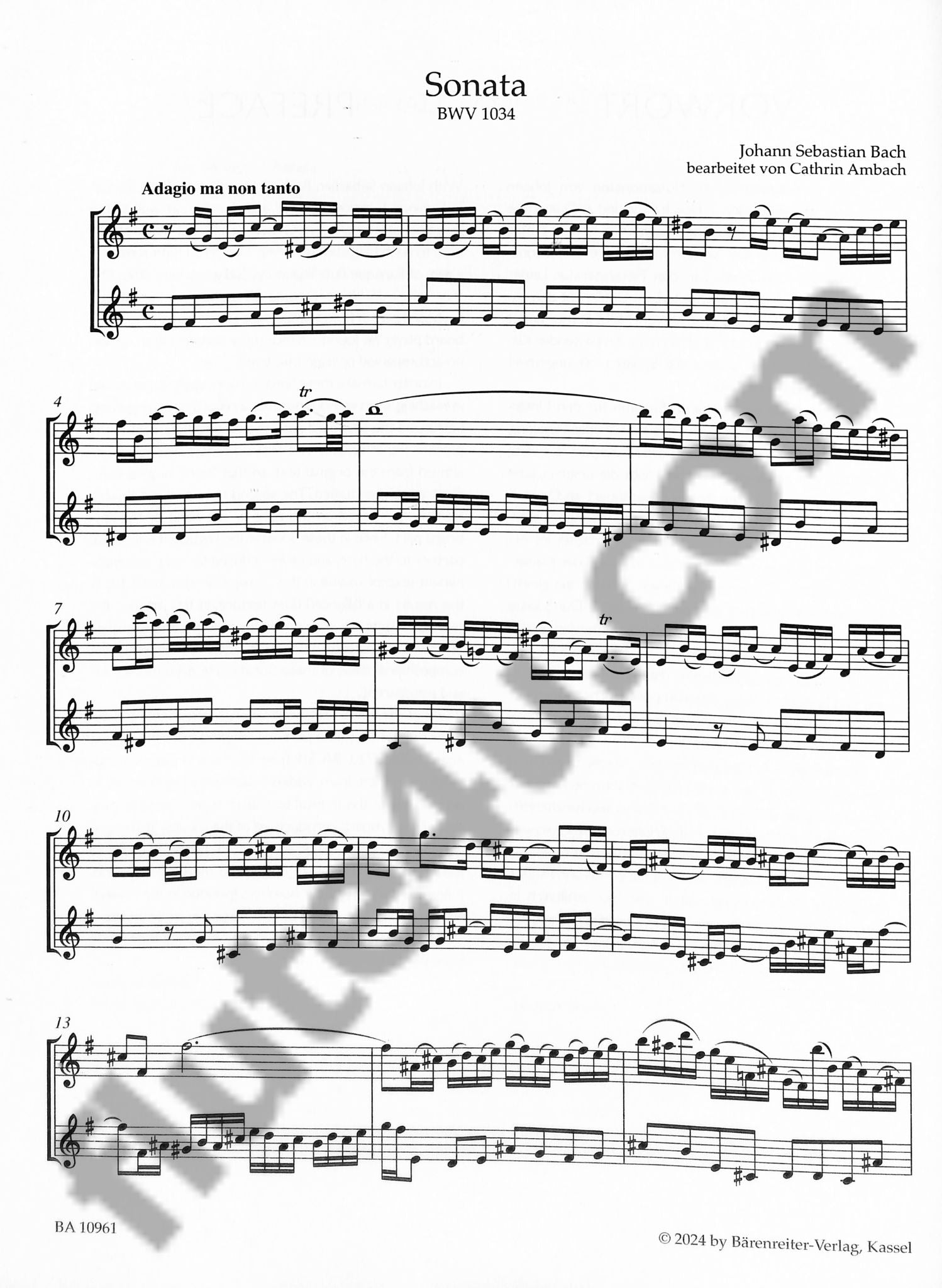 Bach, JS :: Vier Sonaten [Four Sonatas]