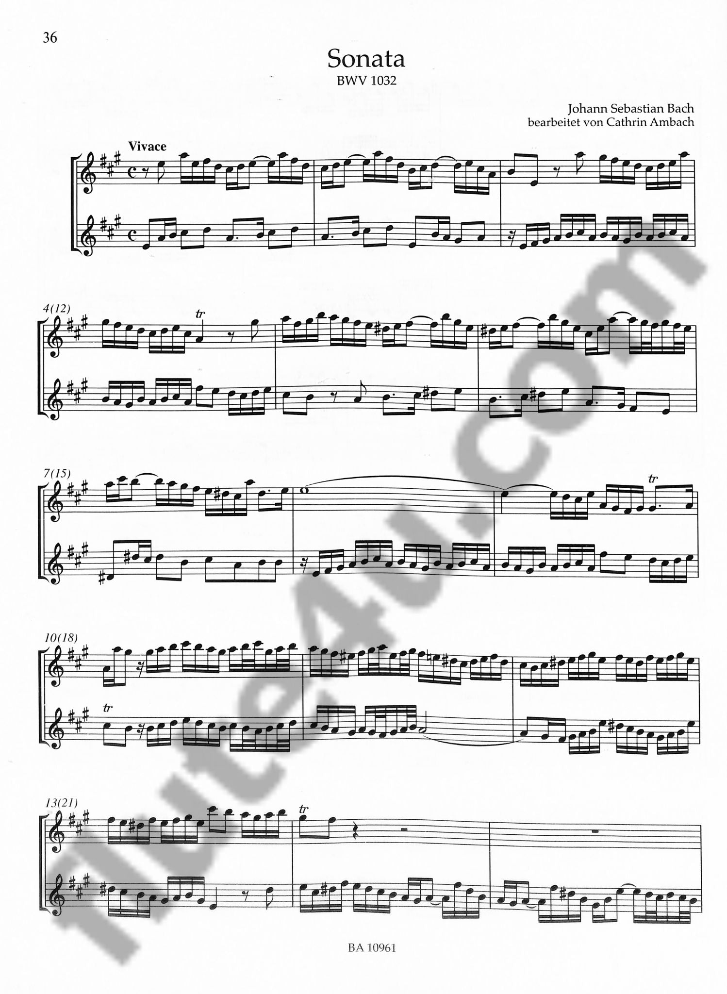 Bach, JS :: Vier Sonaten [Four Sonatas]