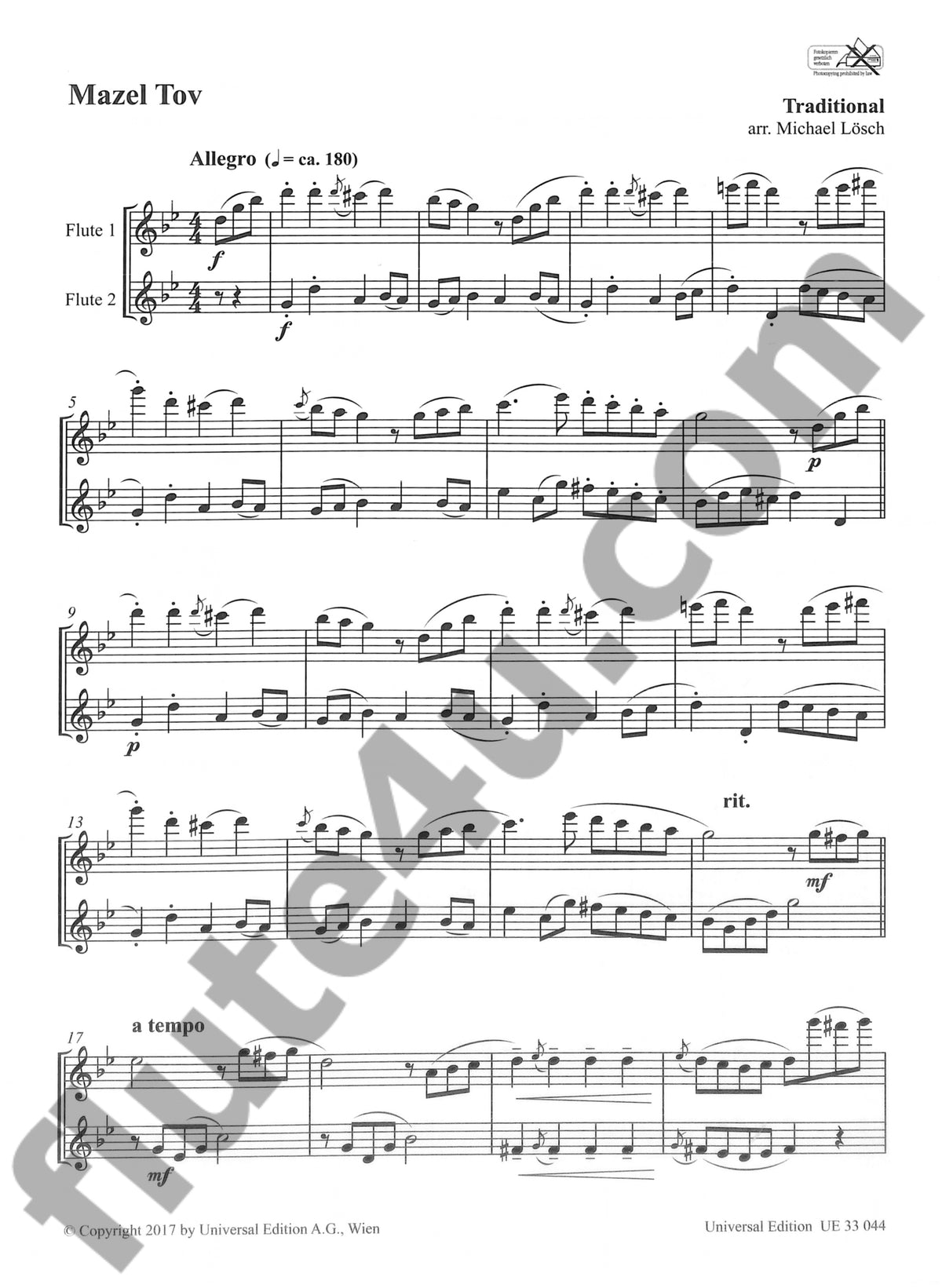 Traditional :: Klezmer Flute Duets