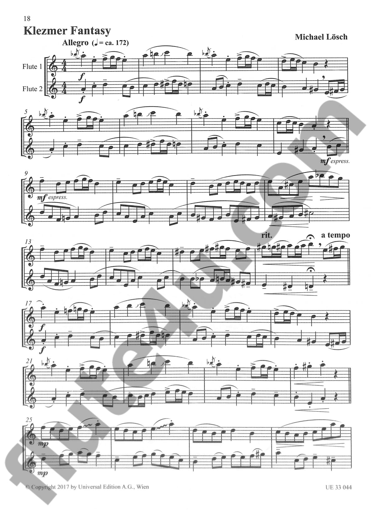 Traditional :: Klezmer Flute Duets