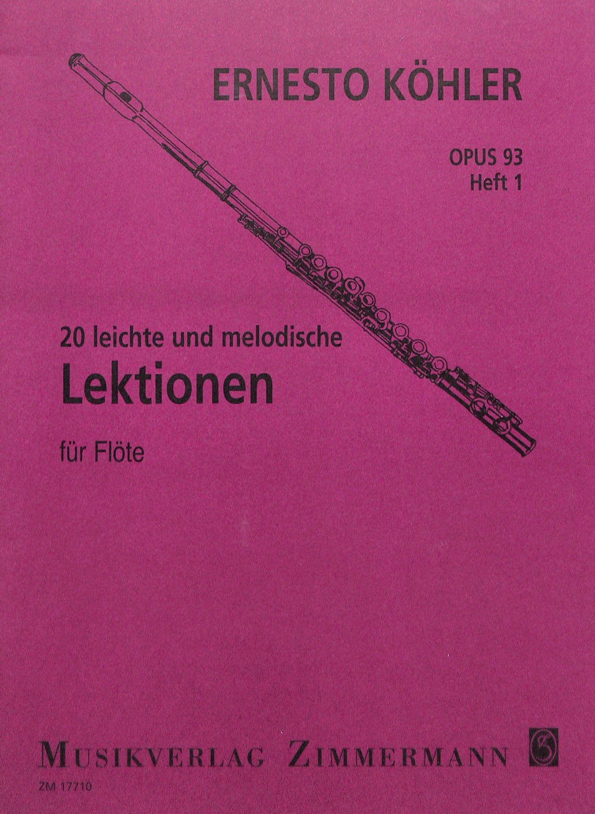 Kohler, E :: 20 leichte und melodische lektionen [Easy and Melodic Exercises] op. 93: Vol. 1