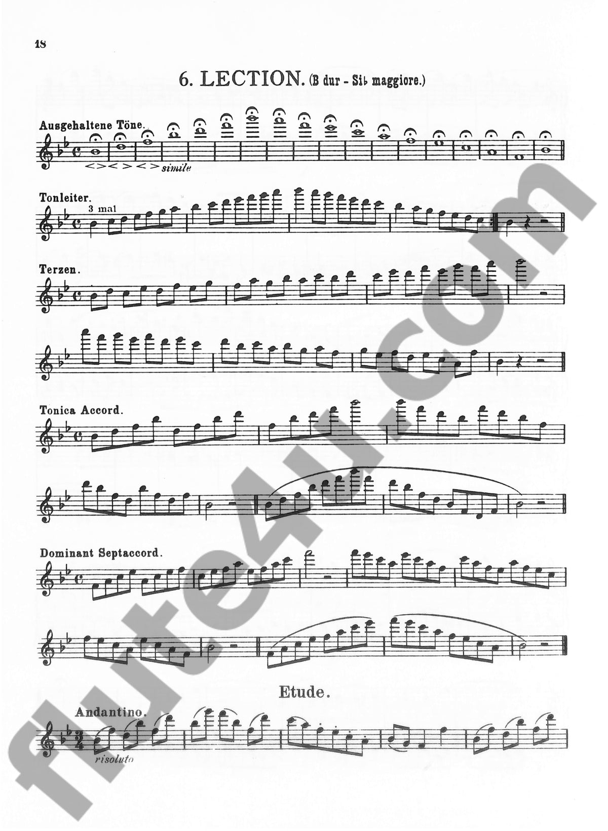 Kohler, E :: 20 leichte und melodische lektionen [Easy and Melodic Exercises] op. 93: Vol. 1
