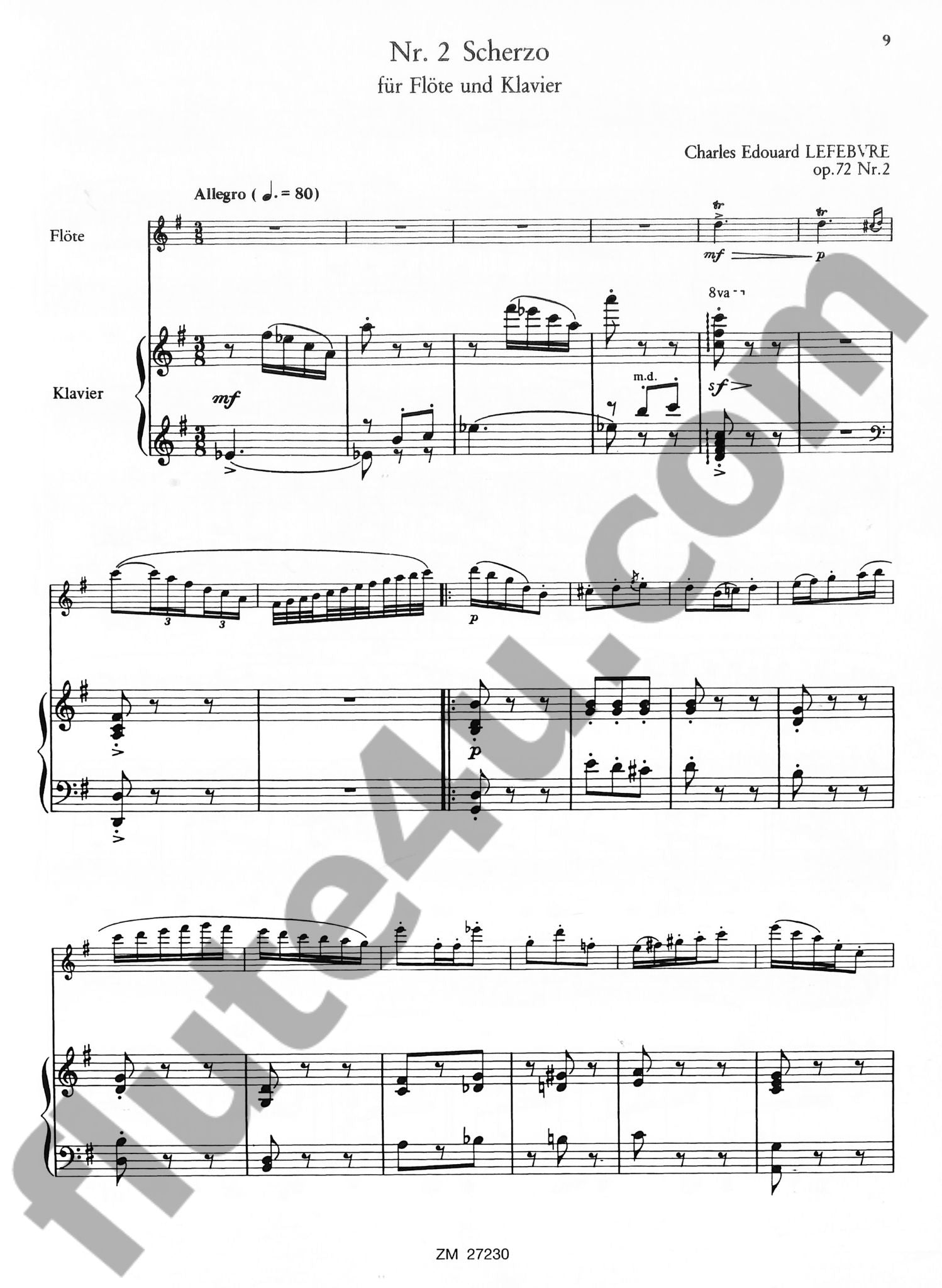Lefebvre, C :: Deux Pieces op. 72 [Two Pieces op. 72]