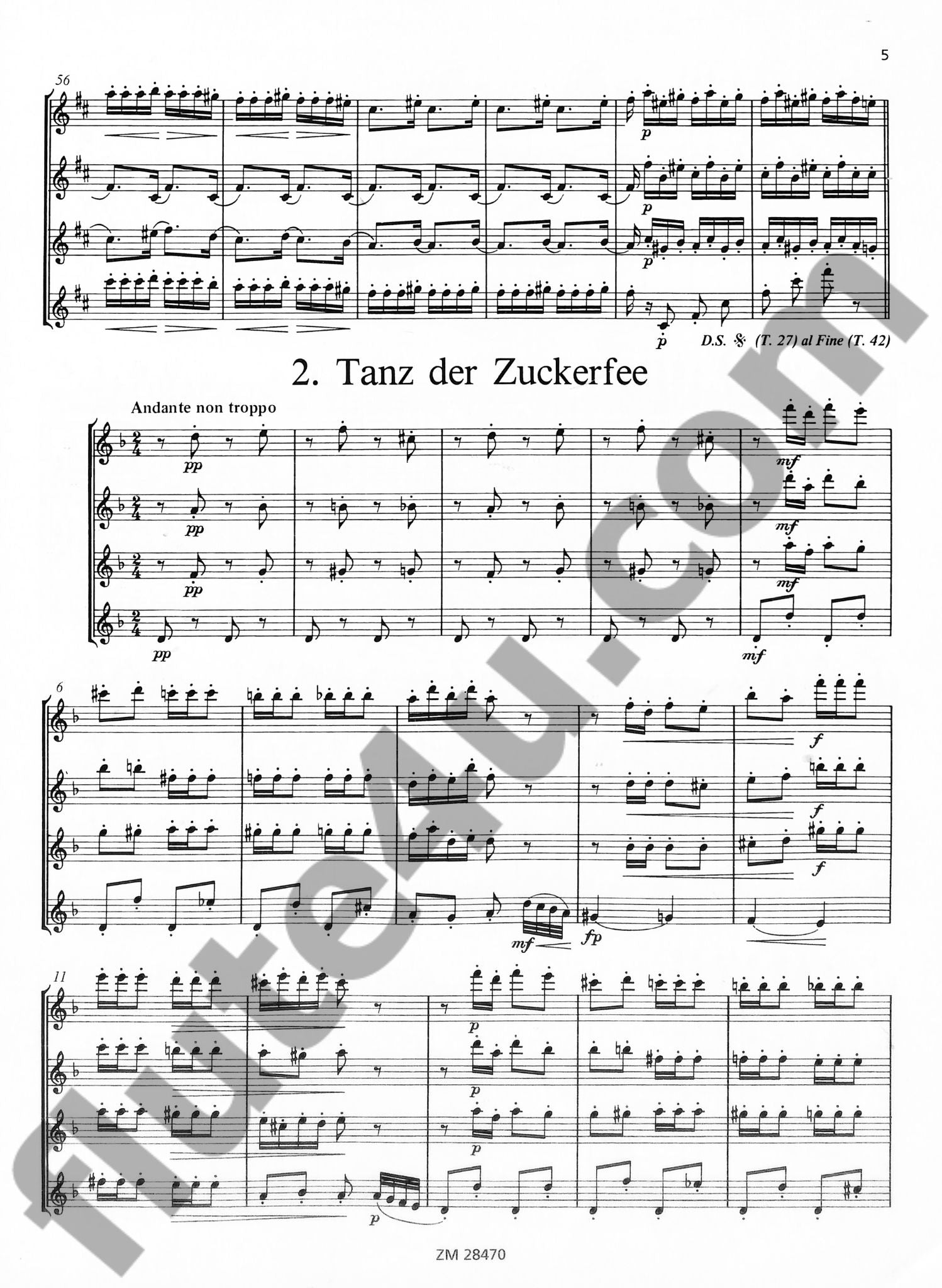 Tchaikovsky, PI :: Zwei Tanze aus der 'Nussknacker-Suite' op. 71a [Two Dances from the 'Nutcracker Suite' op. 71a]
