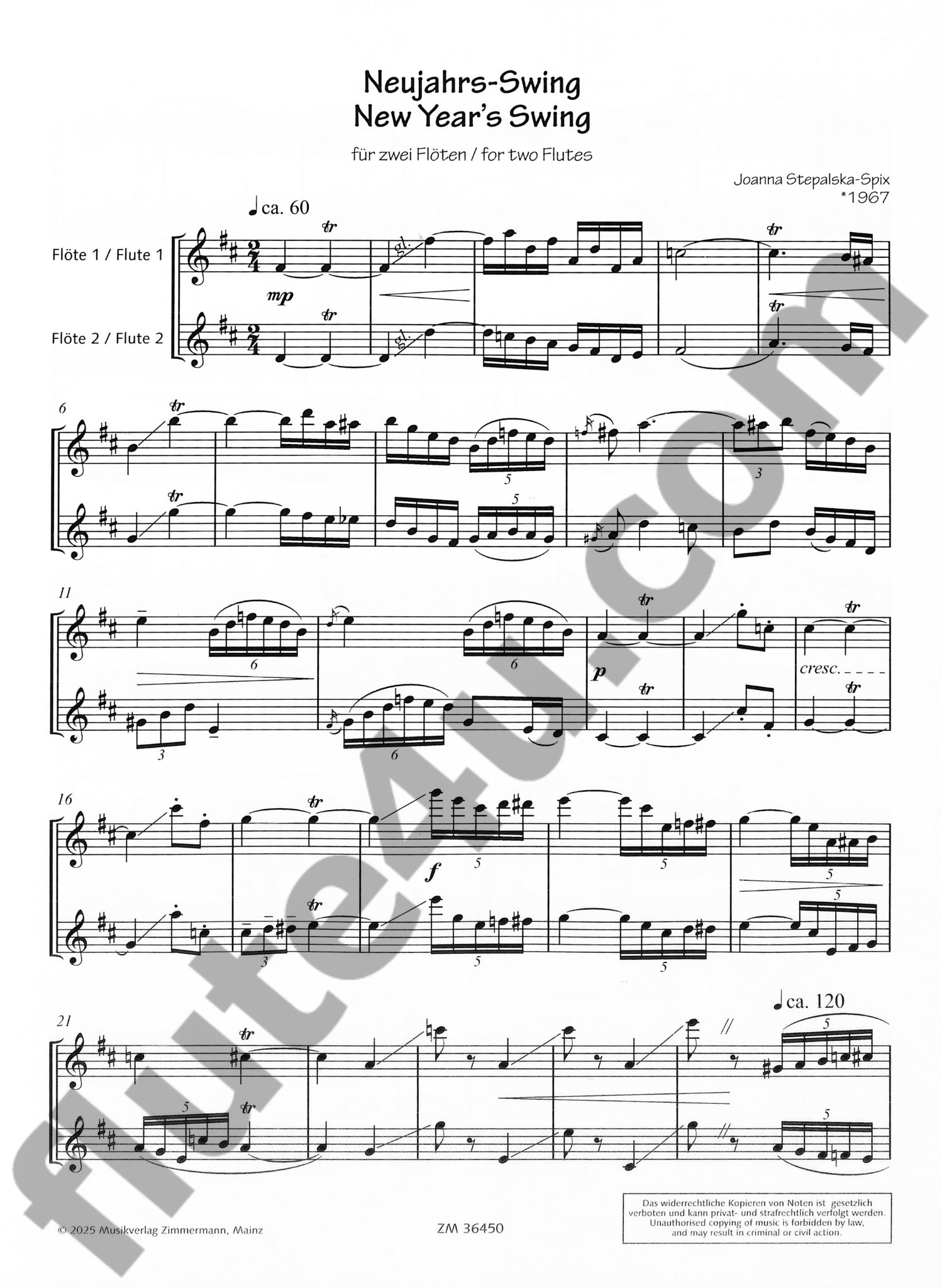 Stepalska-Spix, J :: Neujahrs-Swing