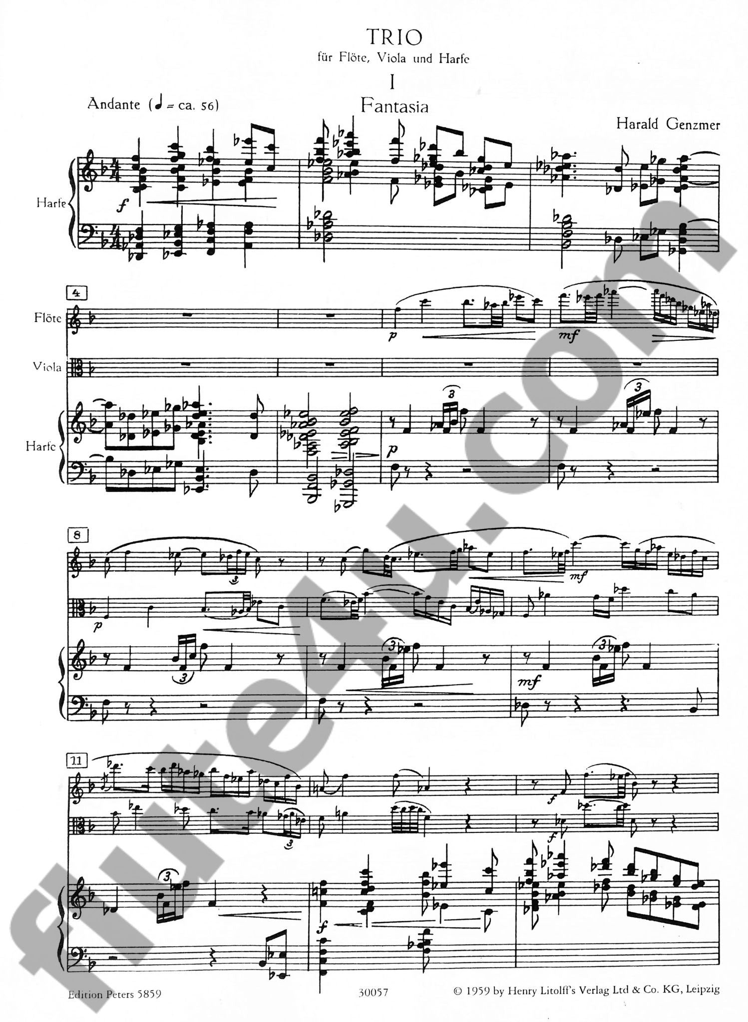 Genzmer, H :: Trio
