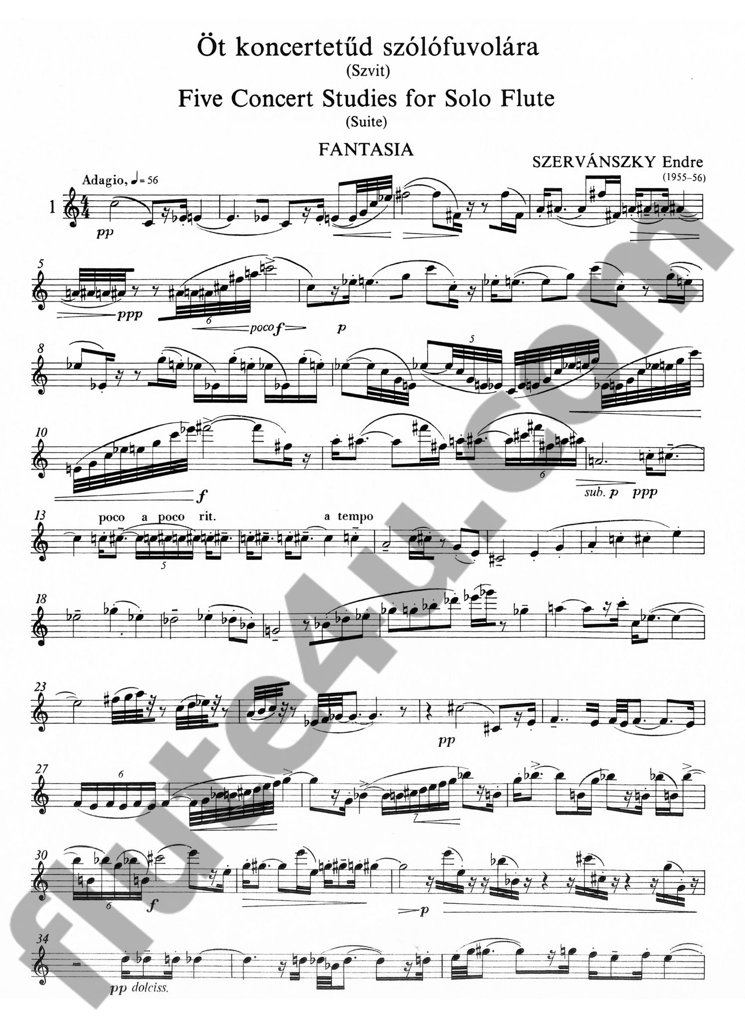 Szervanszky, E :: 5 Konzertetuden [5 Concert Etudes]