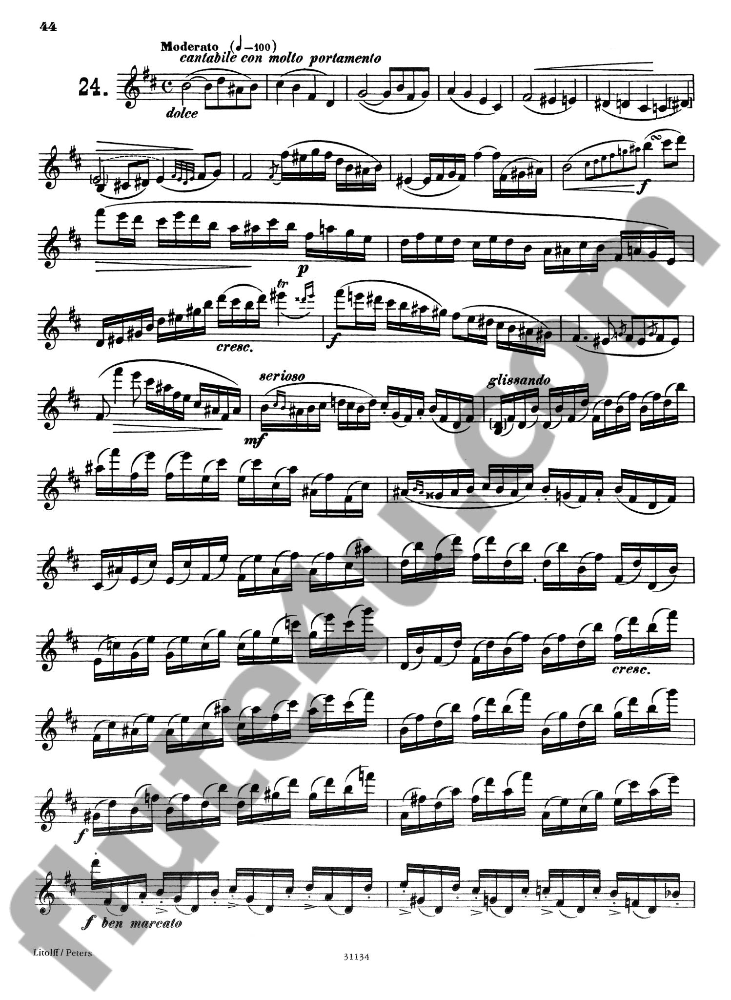 Furstenau, A :: 24 Ubungen, Capricen und Paludien op. 125 [24 Exercises, Caprices and Preludes op. 125]