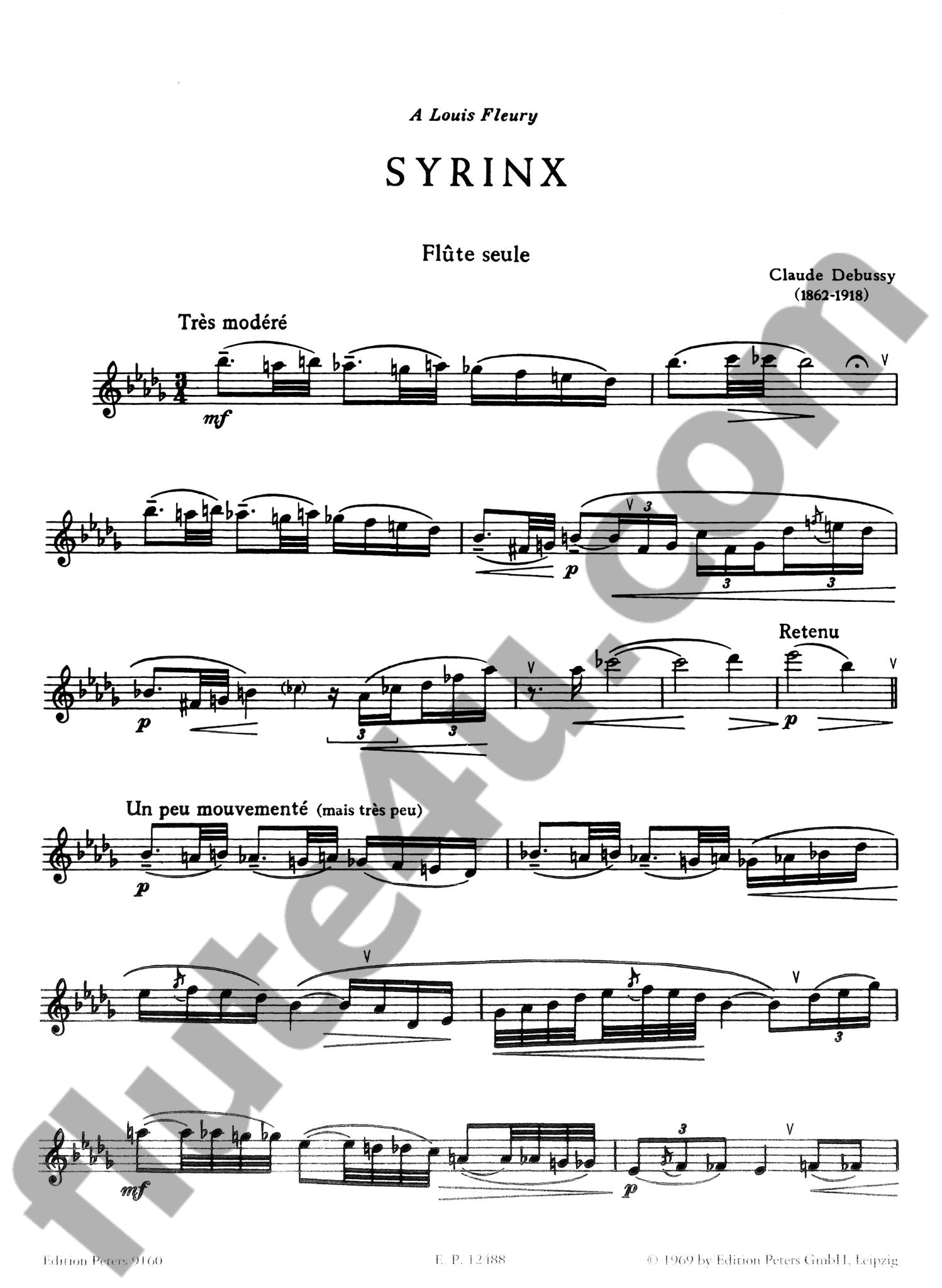 Debussy, C :: Syrinx