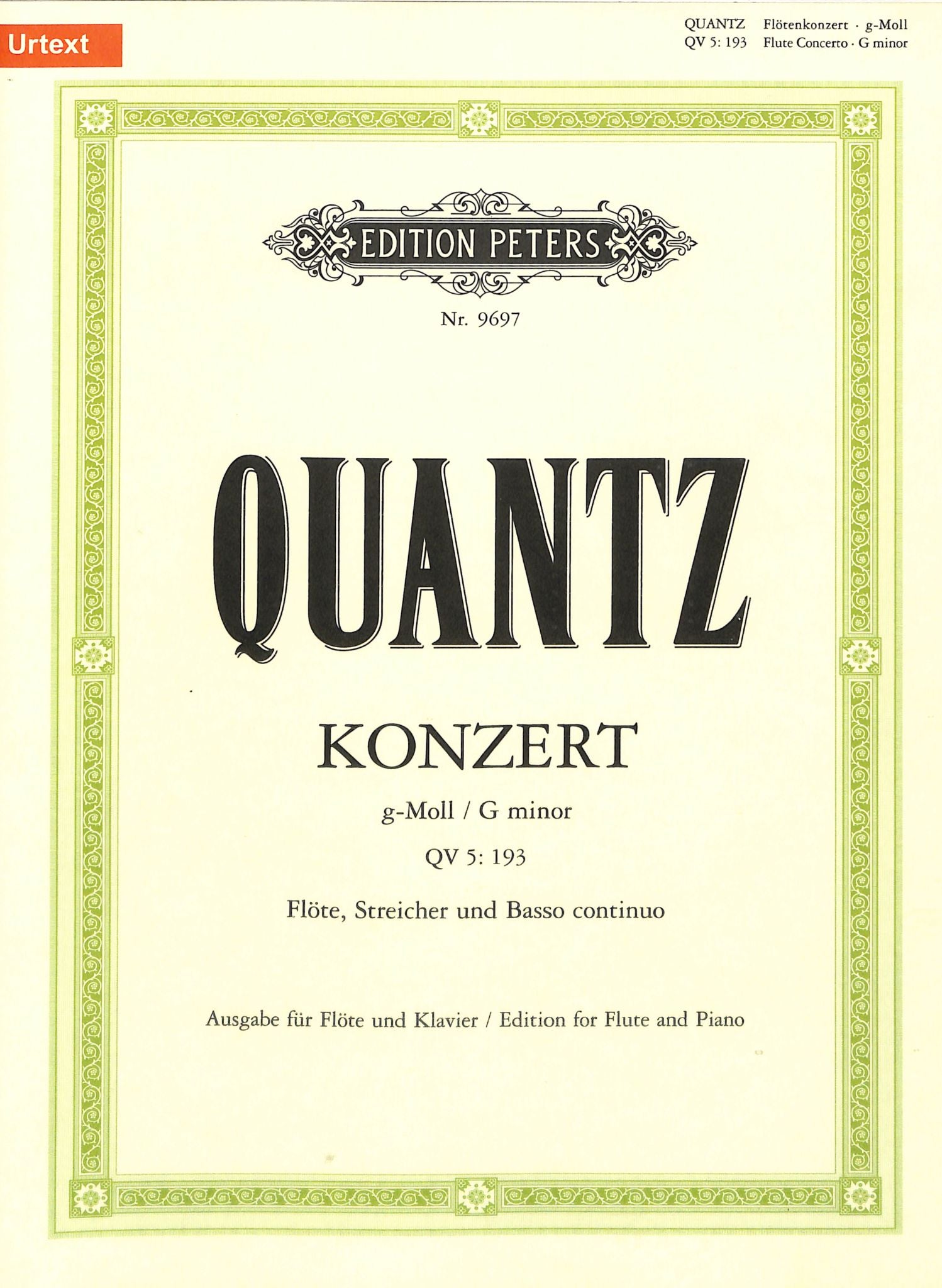 Quantz, JJ :: Konzert g-moll QV 5:193 [Concerto in G Minor]