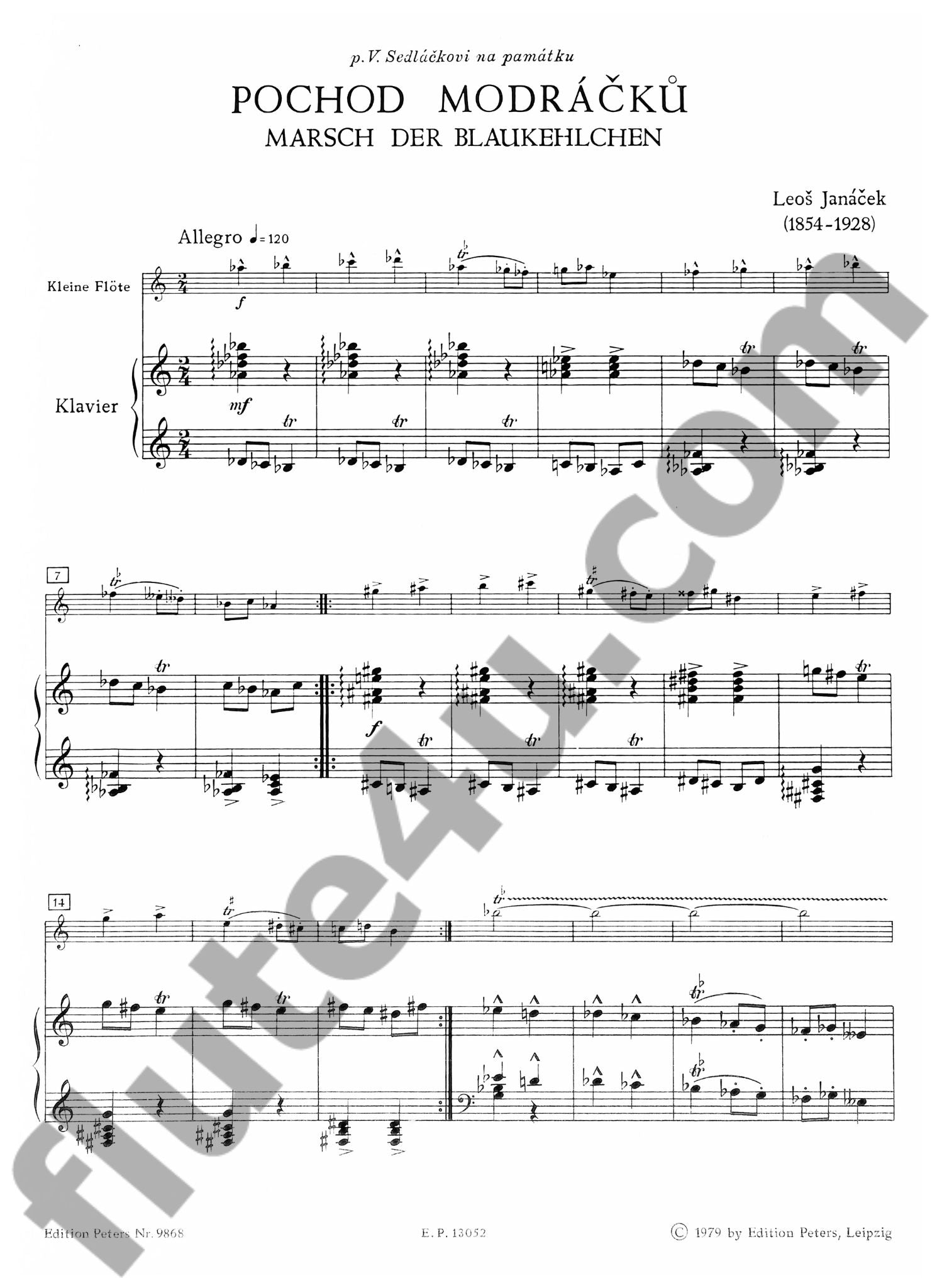 Janacek, L :: Marsch der Blaukehlchen [March of the Bluebreasts]