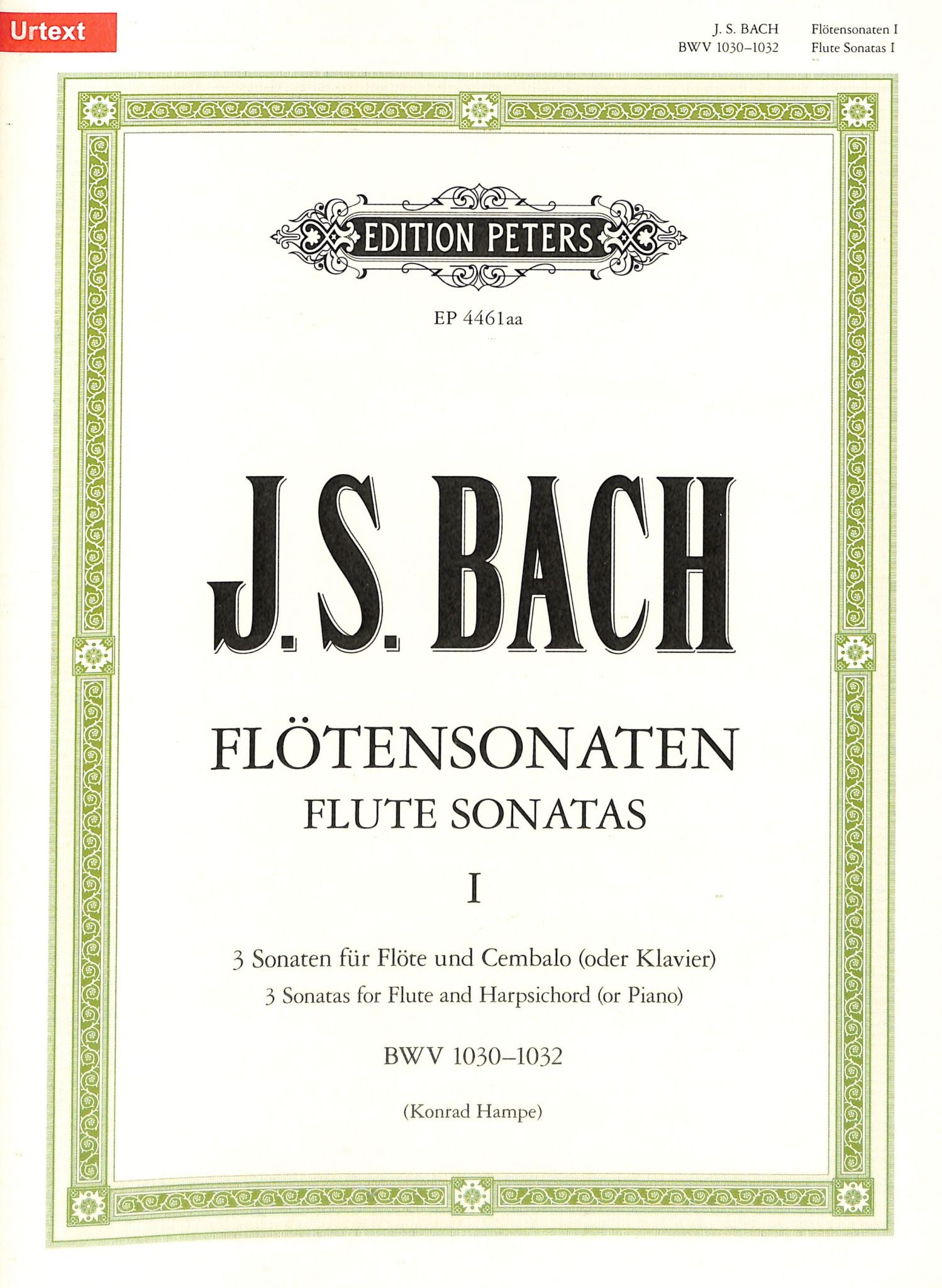 Bach, JS :: Flotensonaten I BWV 1030-1032 [Flute Sonatas I  BWV 1030-1032]