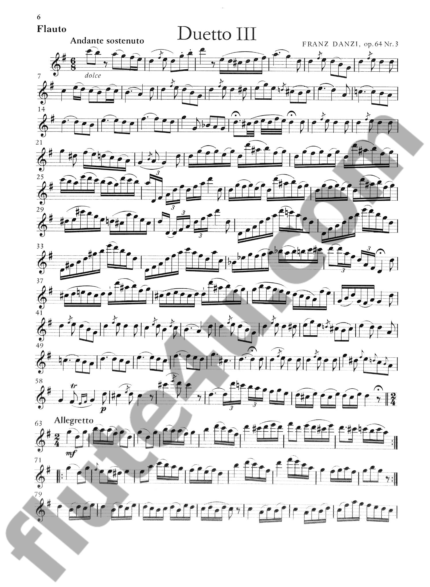 Danzi, F :: Drei Duos, op. 64 [Three Duos, op. 64]