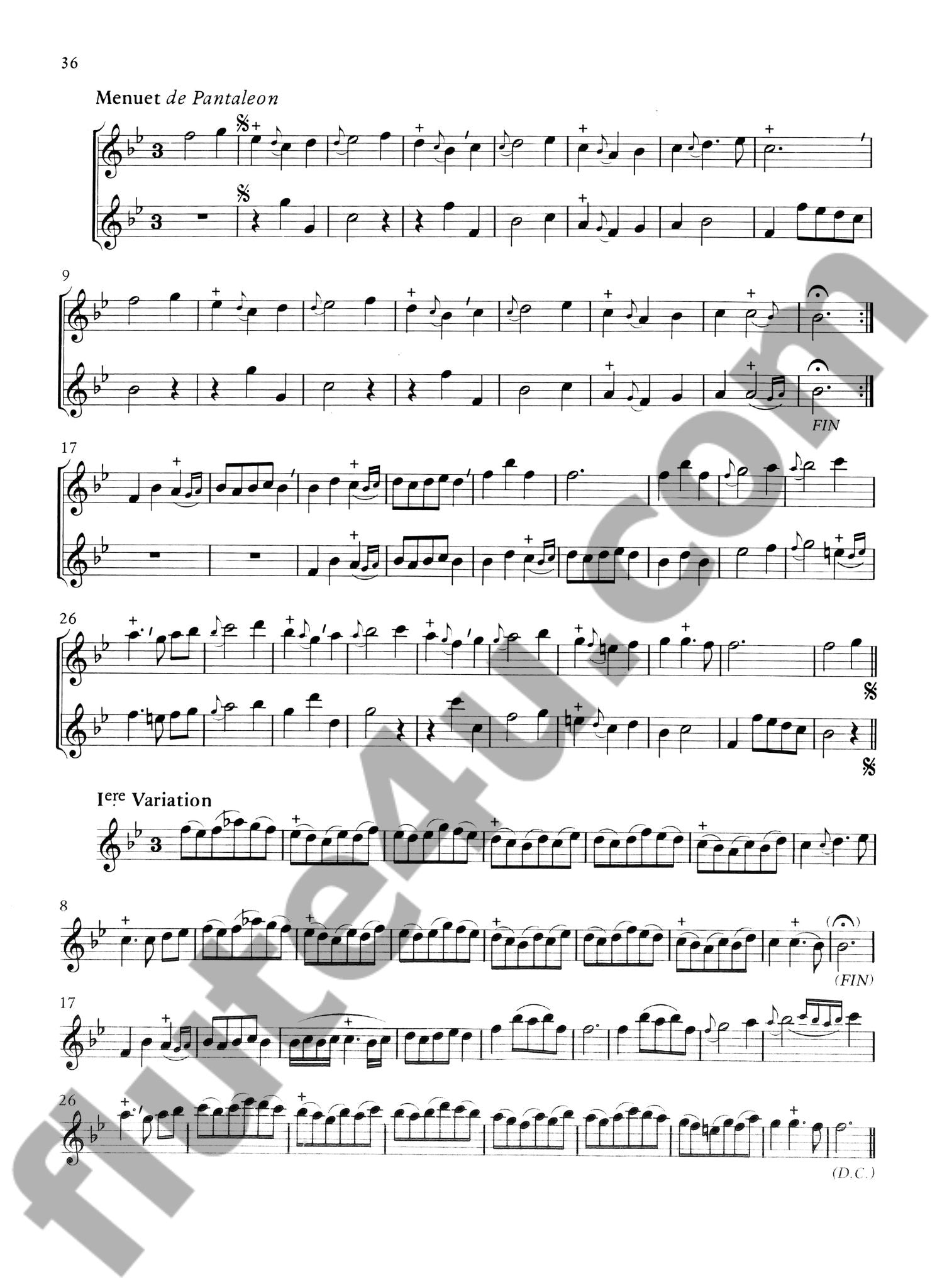 Blavet, M :: Recueil de Pieces [Collection of Pieces] - Volume I