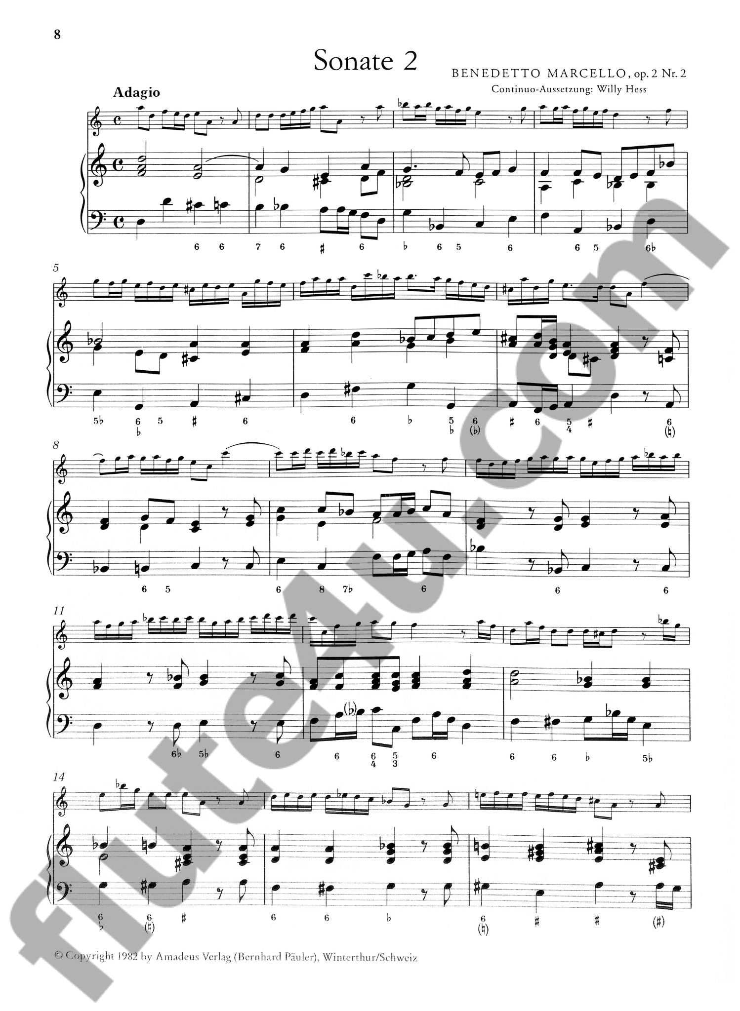 Marcello, B :: Zwolf Sonaten I [Twelve Sonatas I]