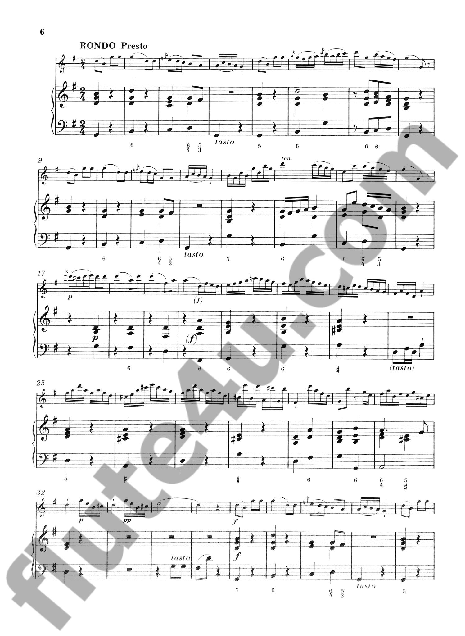 Bach, CPE :: 11. Sonate G-dur [11th Sonata in G major]