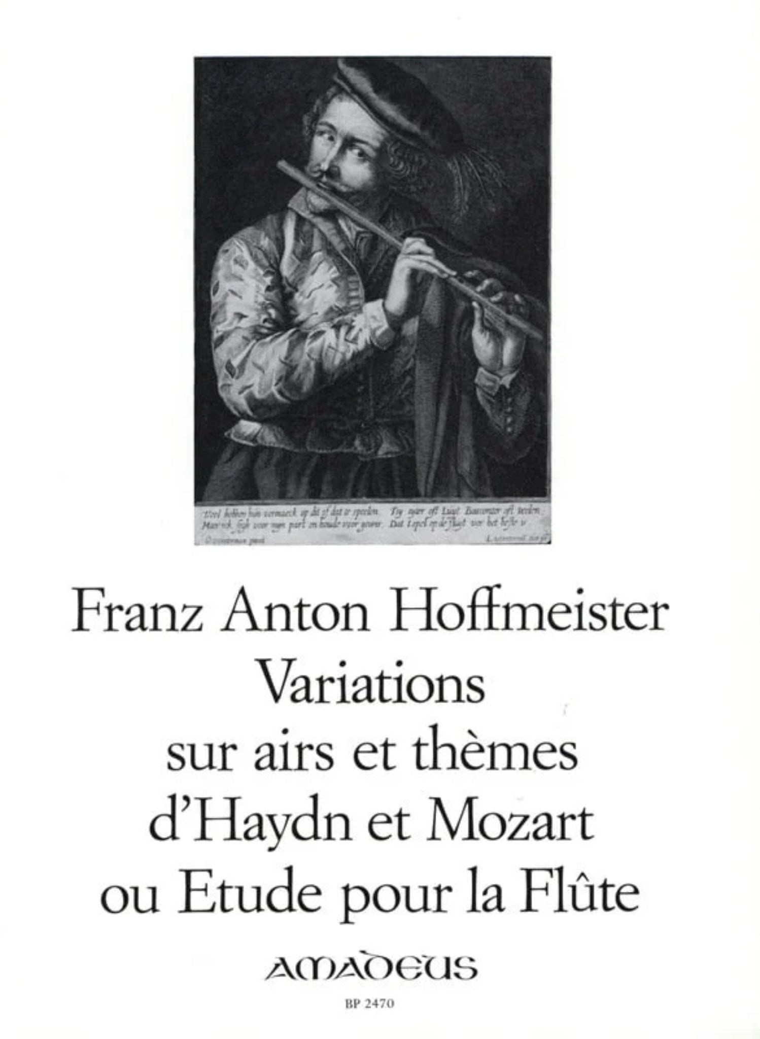 Hoffmeister, FA :: Variation sur airs et themes d'Haydn et Mozart ou Etude pour la Flute [Variations on  Themes of Haydn and Mozart or Etude for flute]