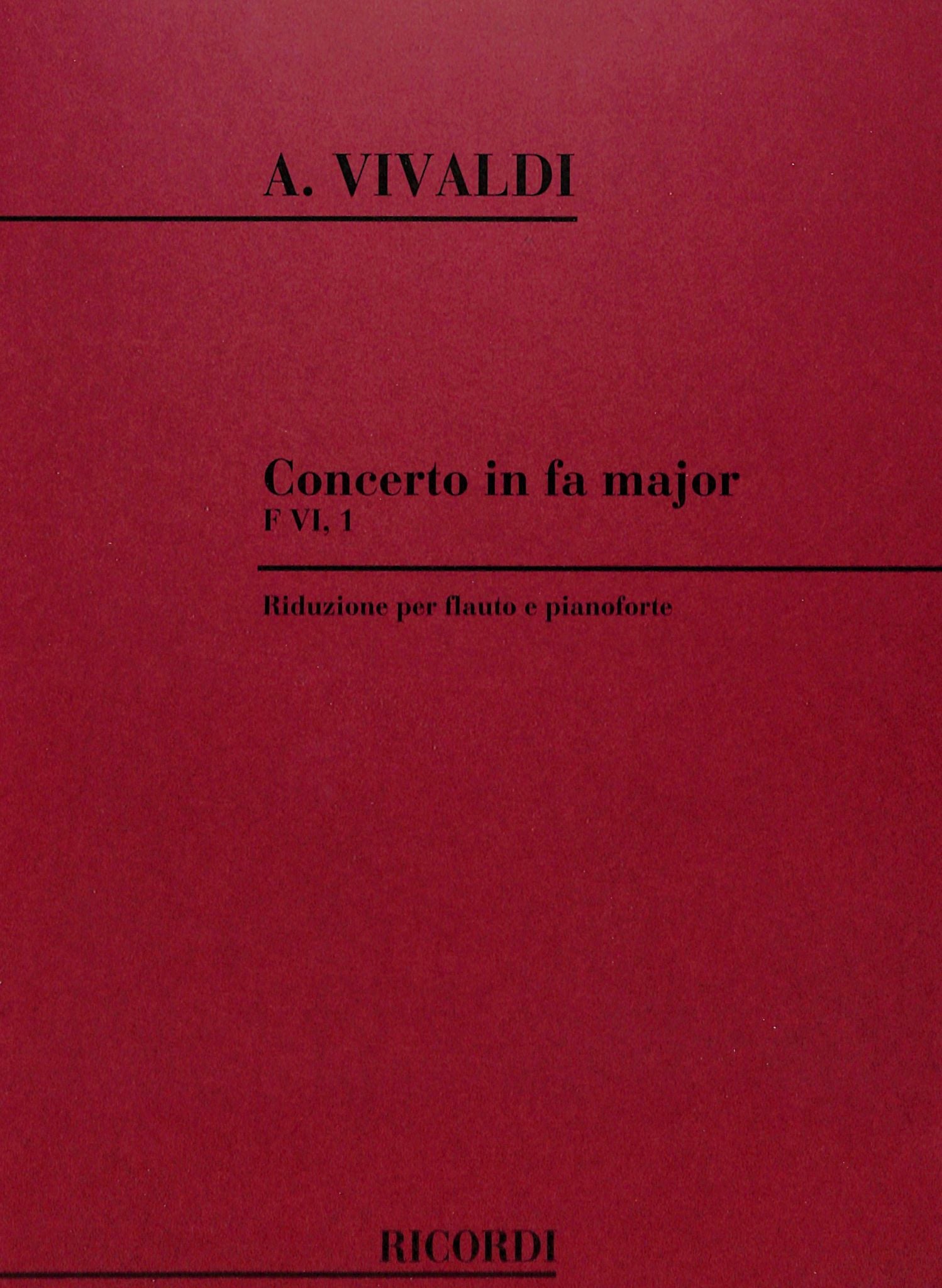 Vivaldi, A :: Concerto in F Major F VI, 1
