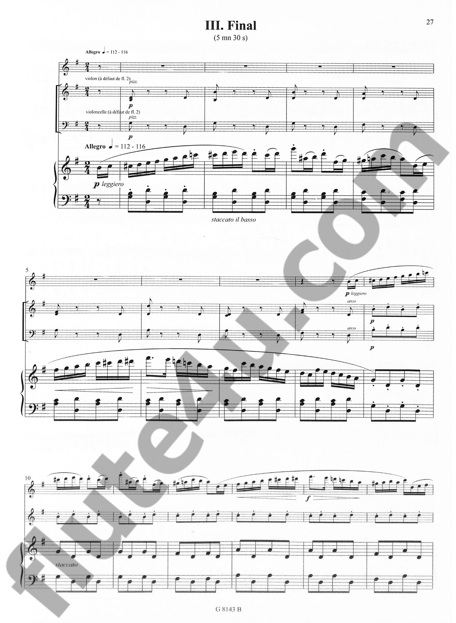 Kuhlau, F :: Trio, op. 119
