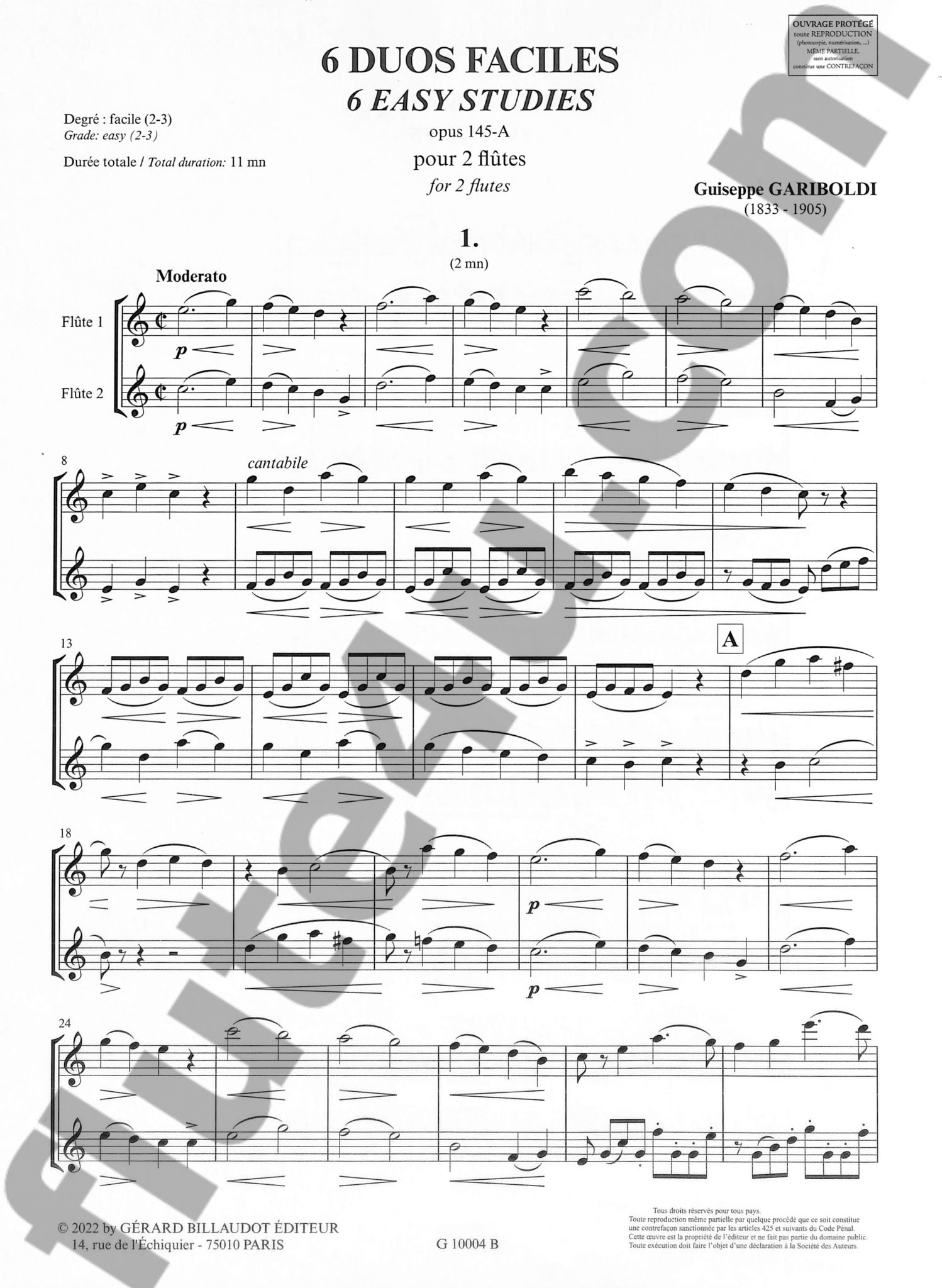6 duos faciles, op. 145-A