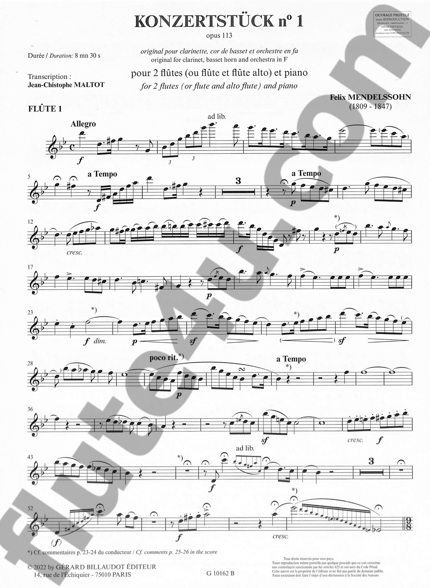 Mendelssohn, F :: Konzertstuck no. 1, op. 113