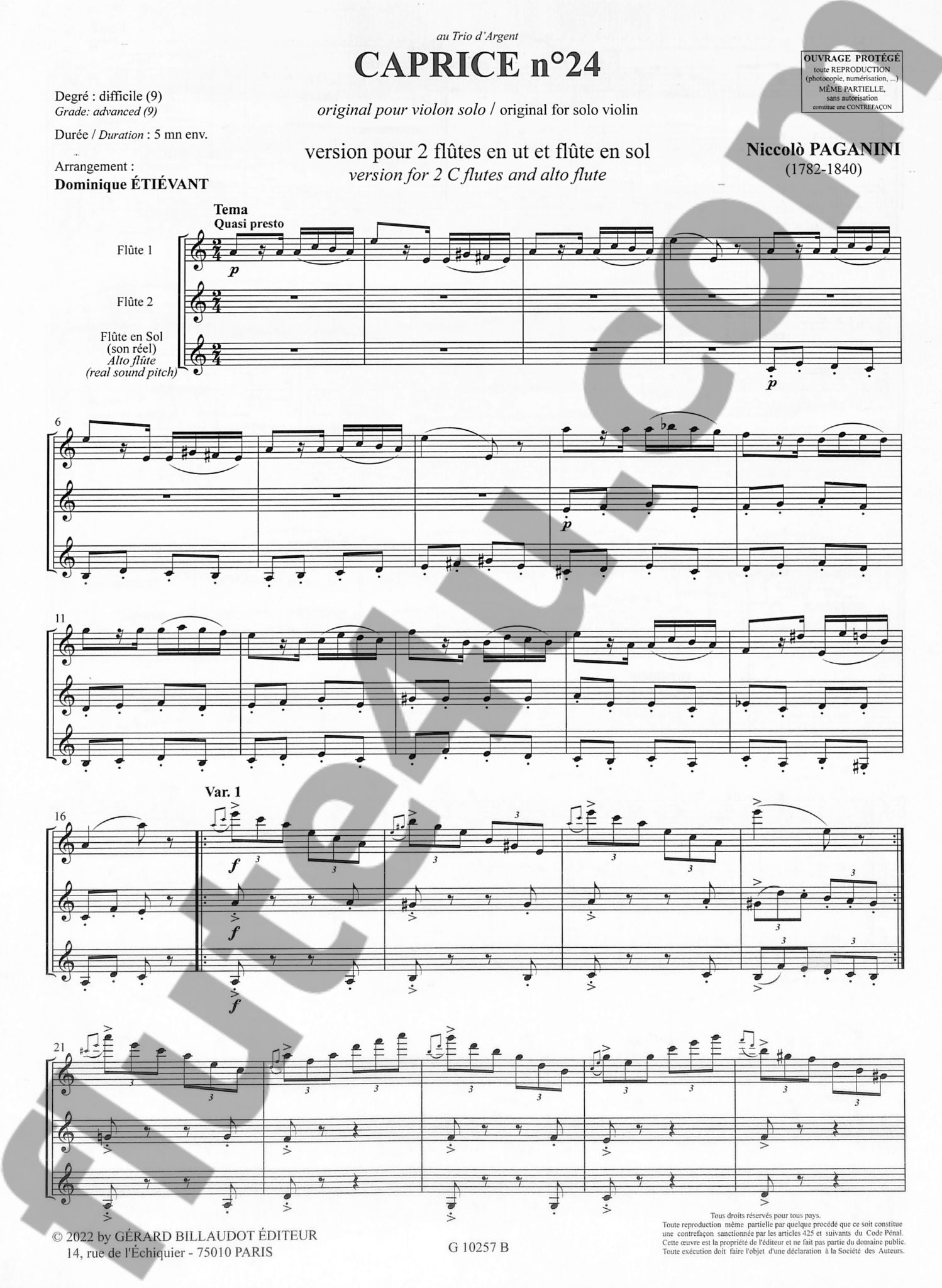 Paganini, N :: Caprice No. 24