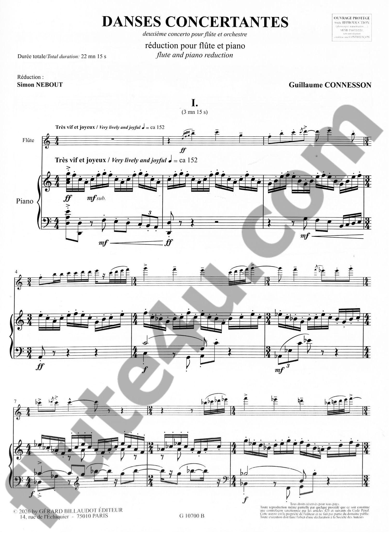 Connesson, G :: Danses Concertantes