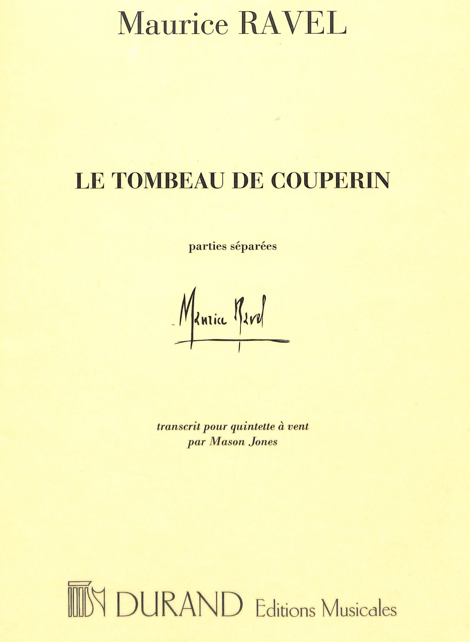 Ravel, M :: Le Tombeau De Couperin