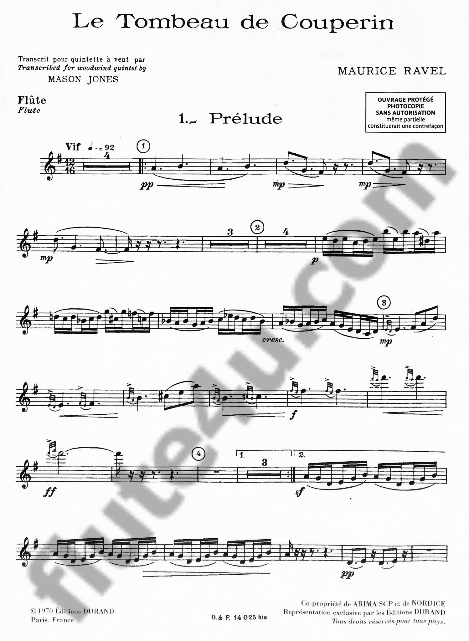 Ravel, M :: Le Tombeau De Couperin
