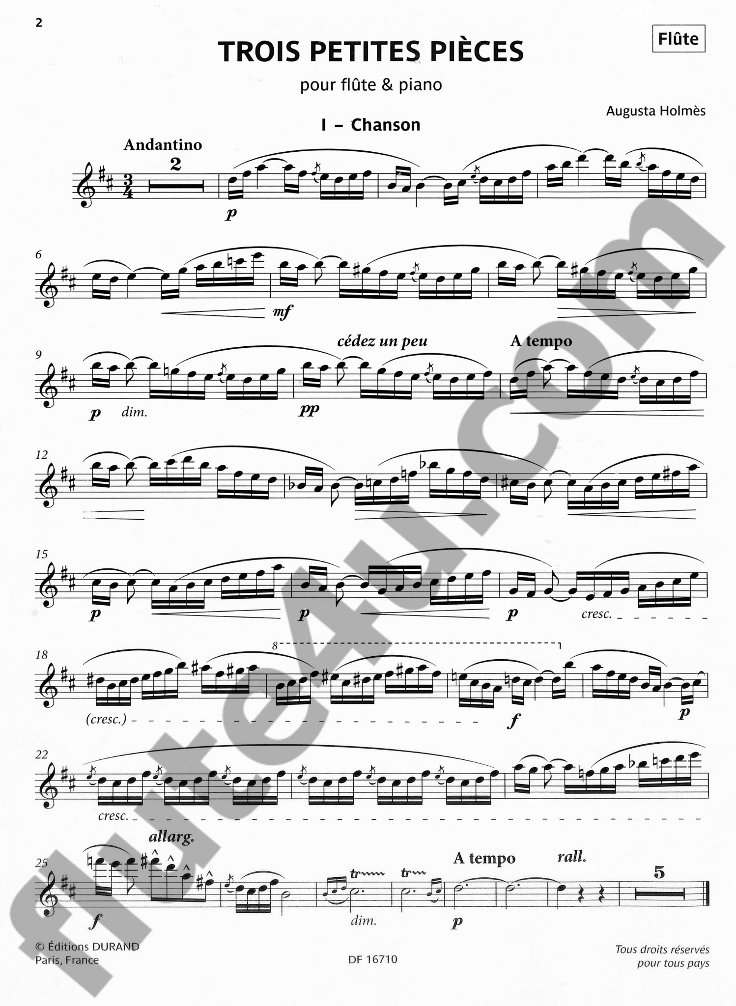 Various :: Selected French Works for Flute and Piano
