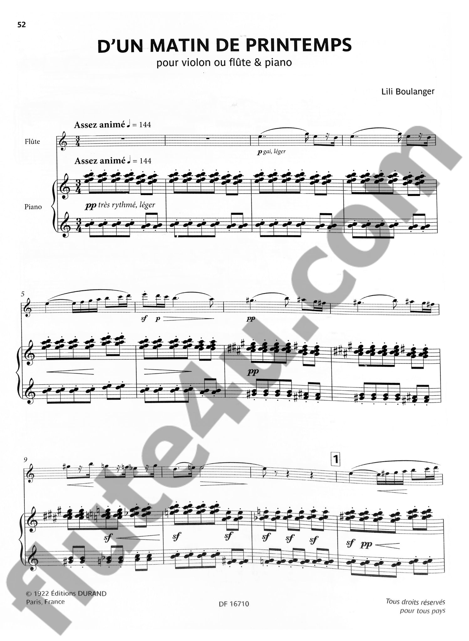 Various :: Selected French Works for Flute and Piano