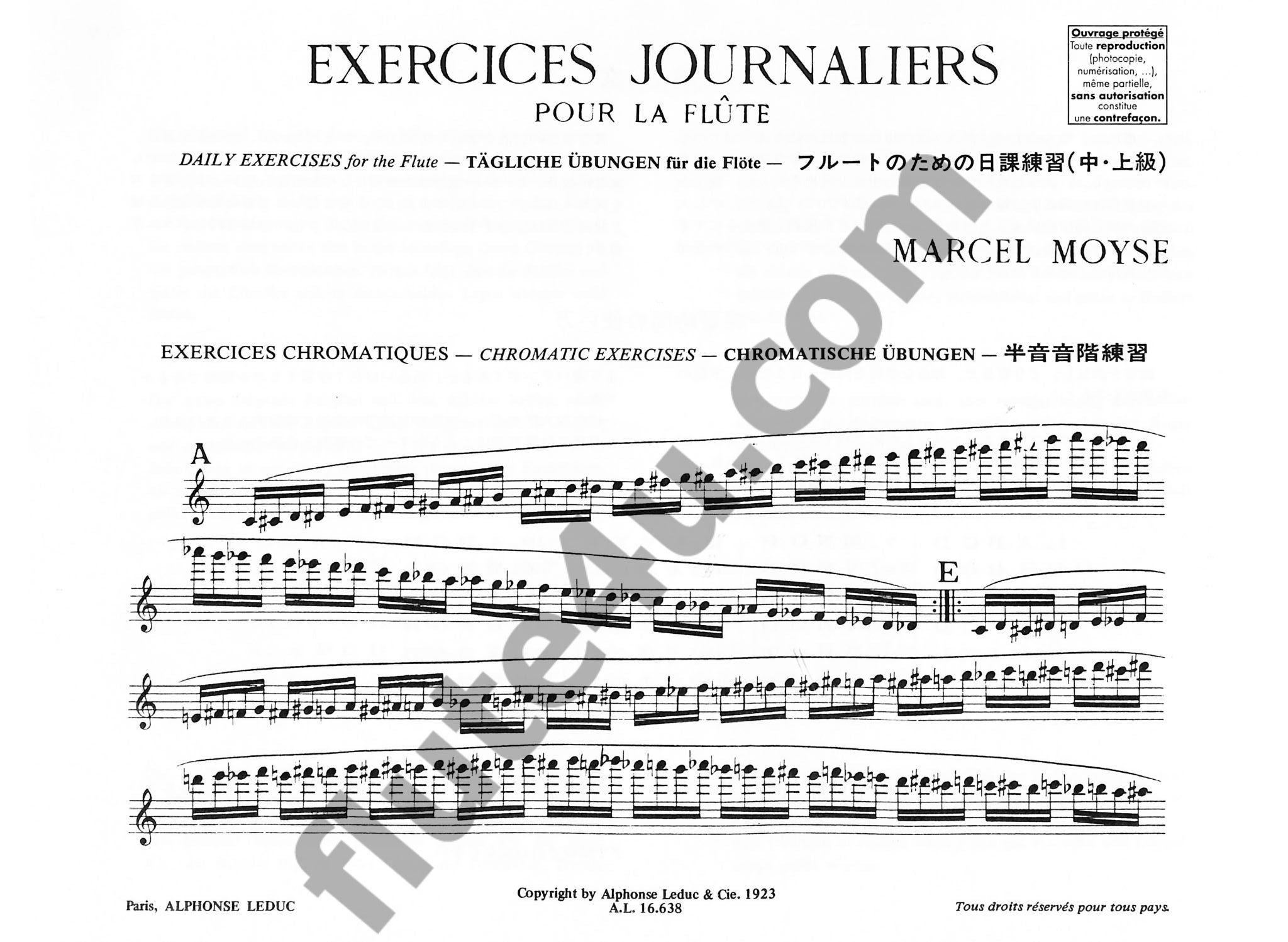 Moyse, M :: Exercises Journaliers [Daily Exercises]