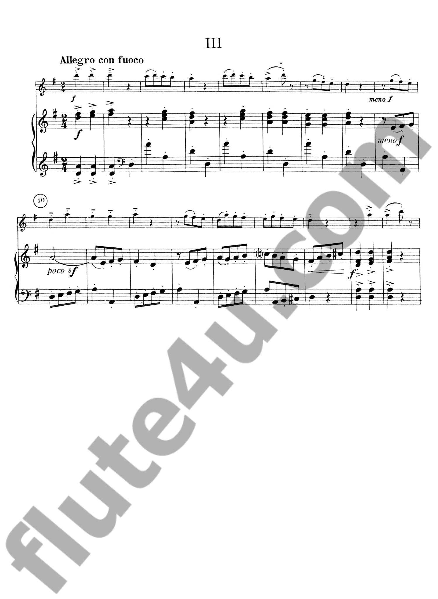 Szervanszky, E :: Sonatine fur Flote und Klavier [Szonatina fuvolara es Zongorara]