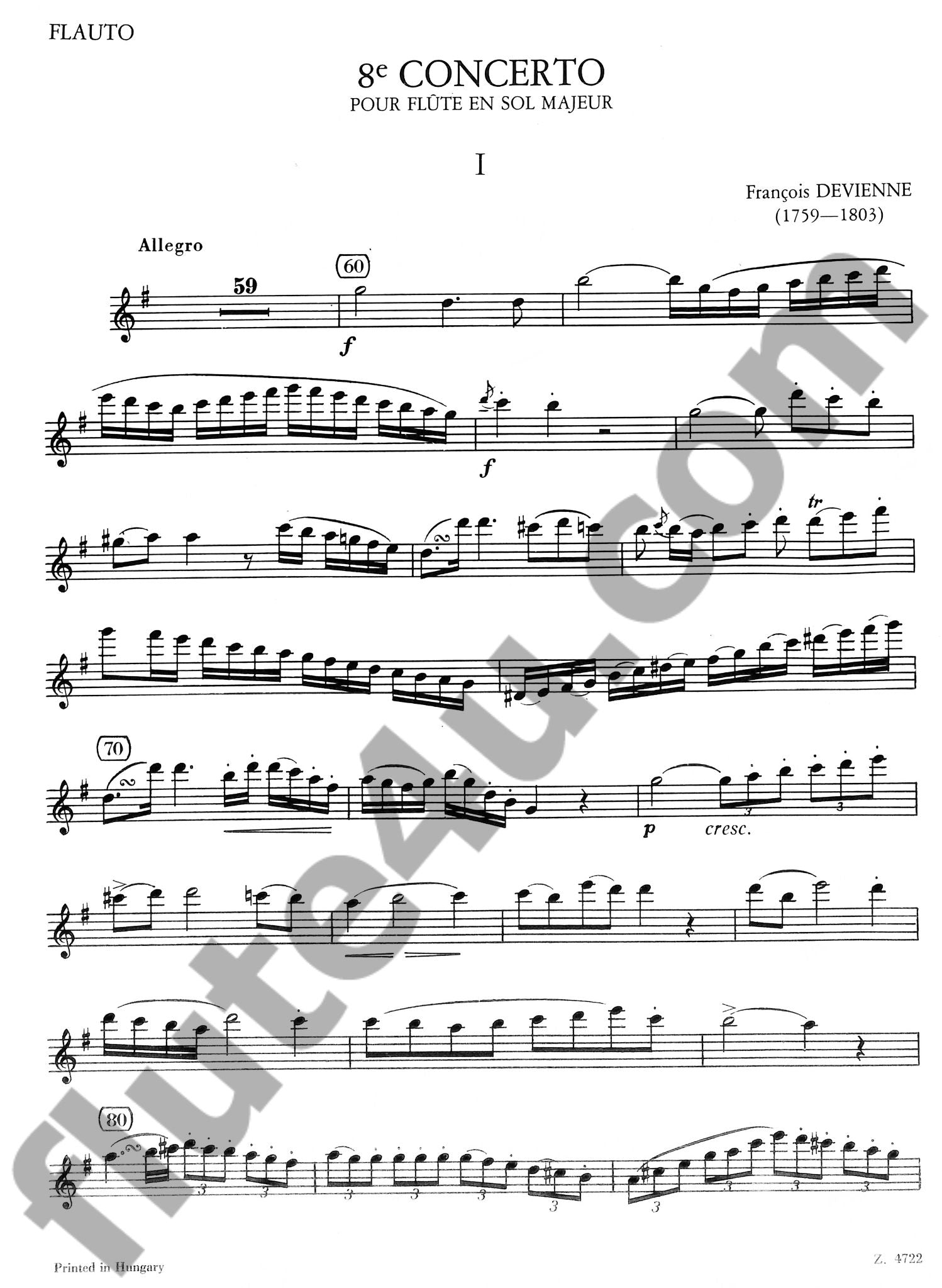 Devienne, F :: 8e Concerto en Sol Majeur [8th Concerto in G Major]