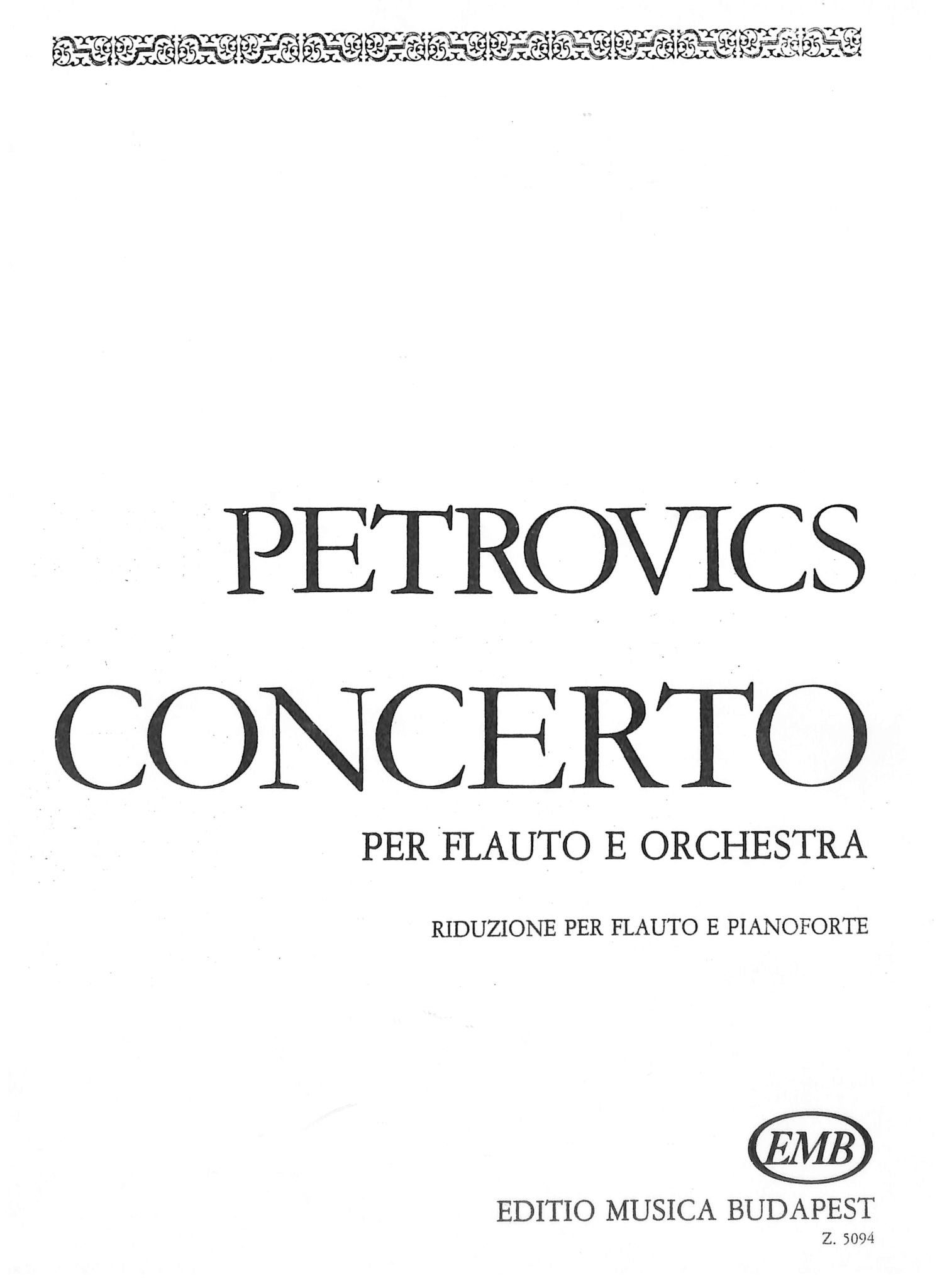 Petrovics, E :: Concerto
