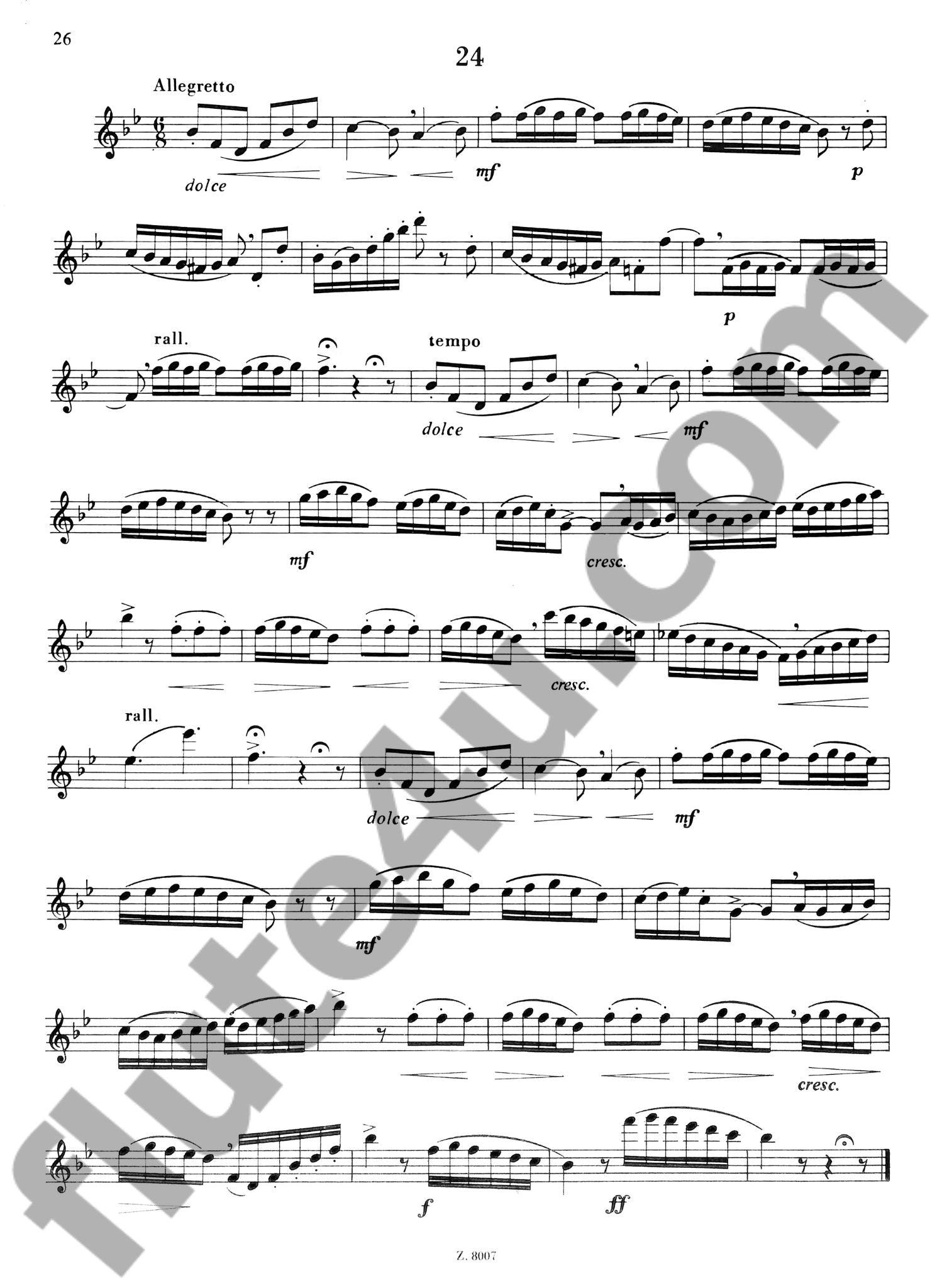 30 Easy and Progressive Studies for Flute