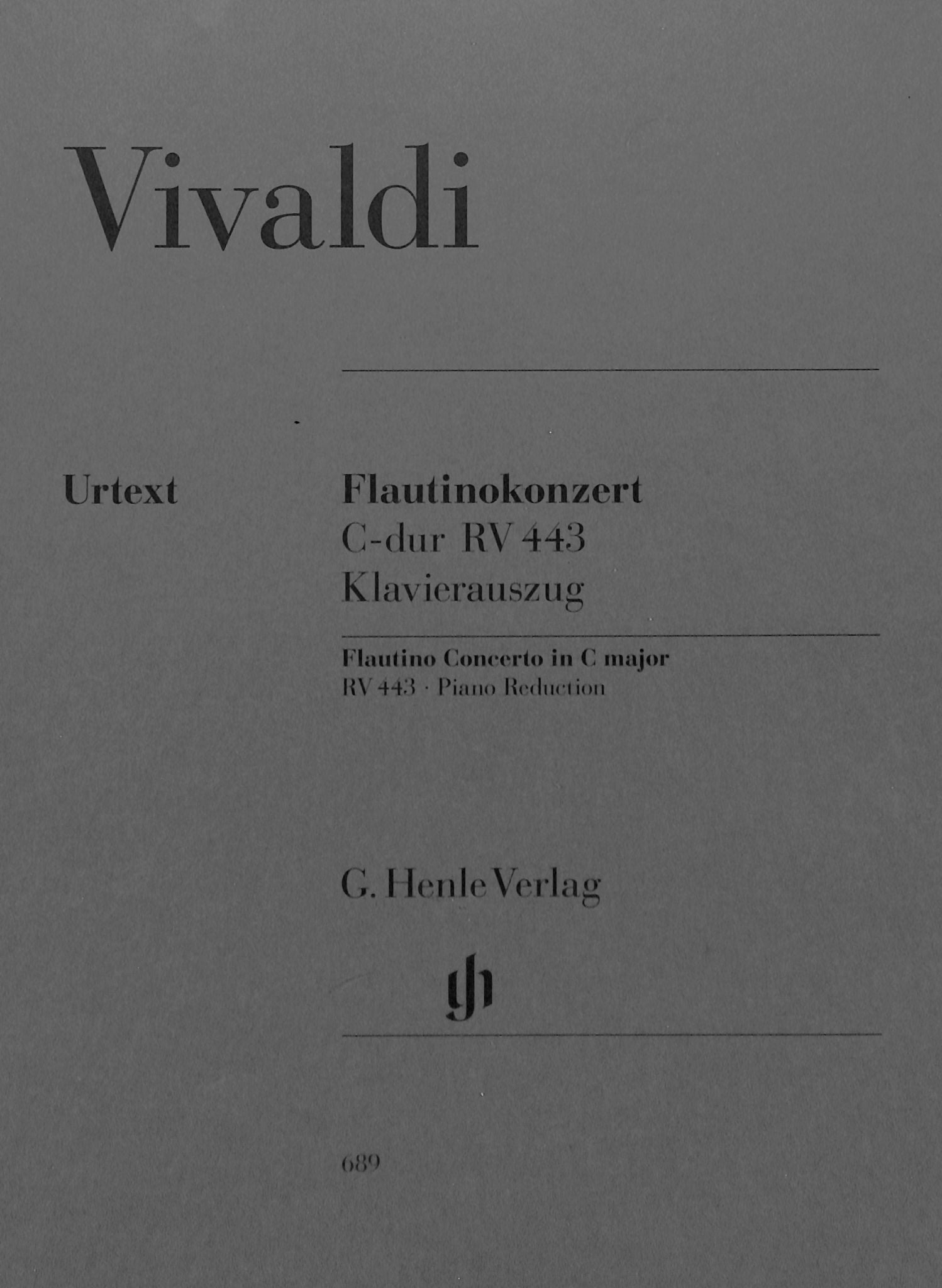 Vivaldi, A :: Flautinokonzert C-dur RV 443 [Piccolo Concerto in C Major RV 443]