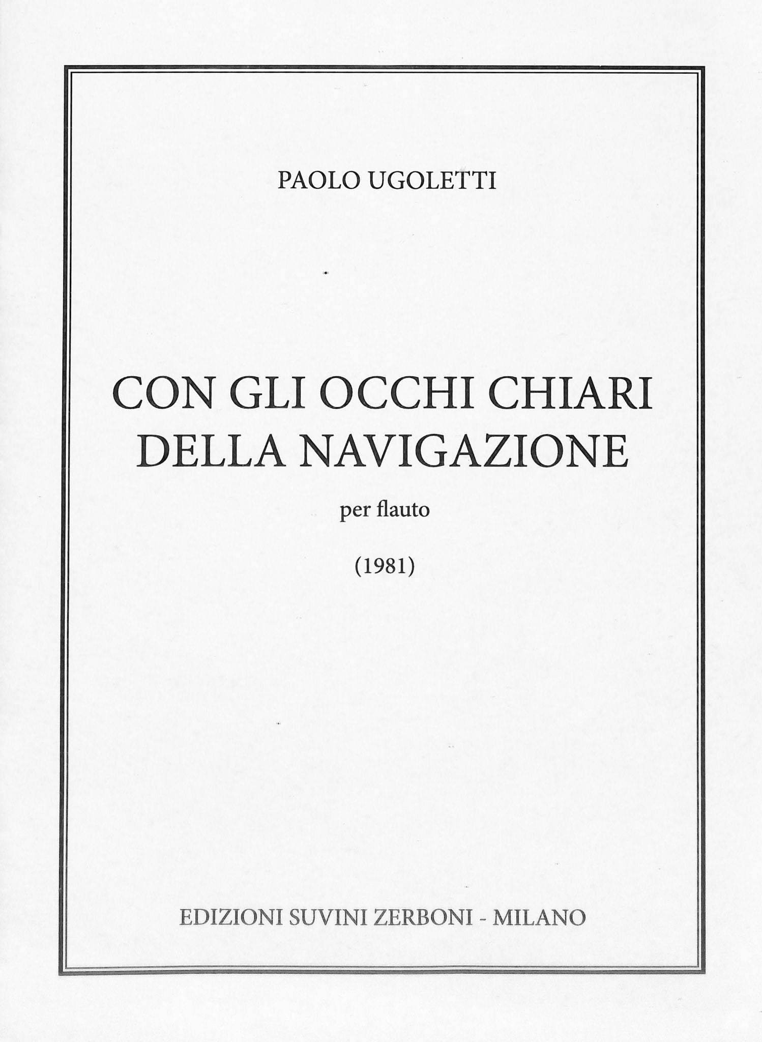Ugoletti, P :: Con gli occhi chiari della navigazione