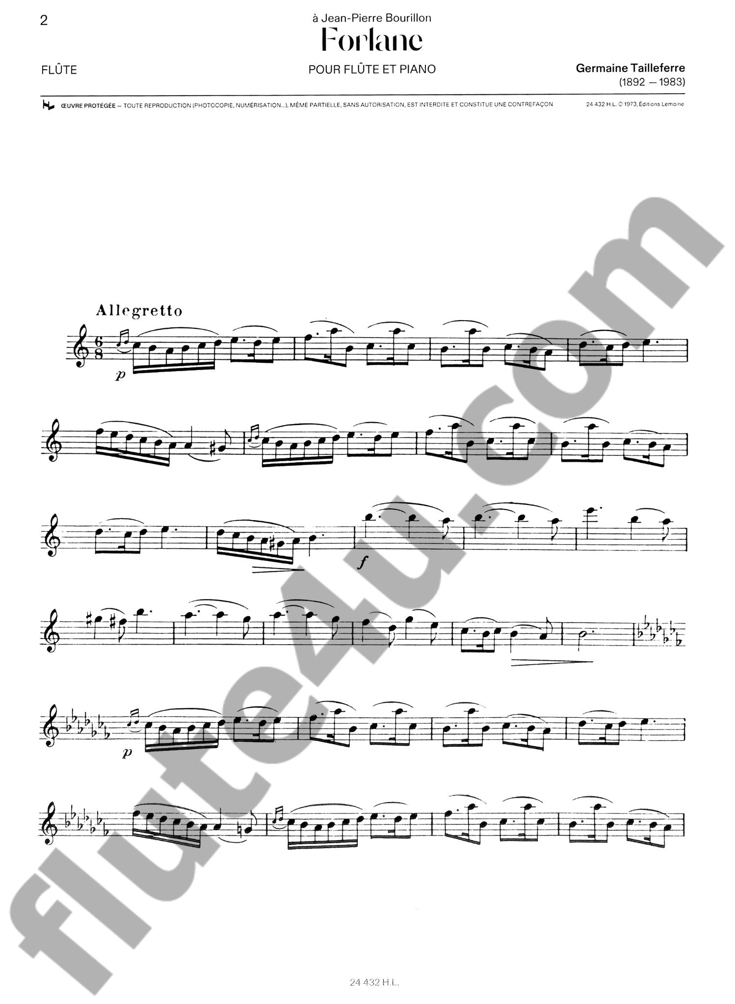 Tailleferre, G :: Forlane
