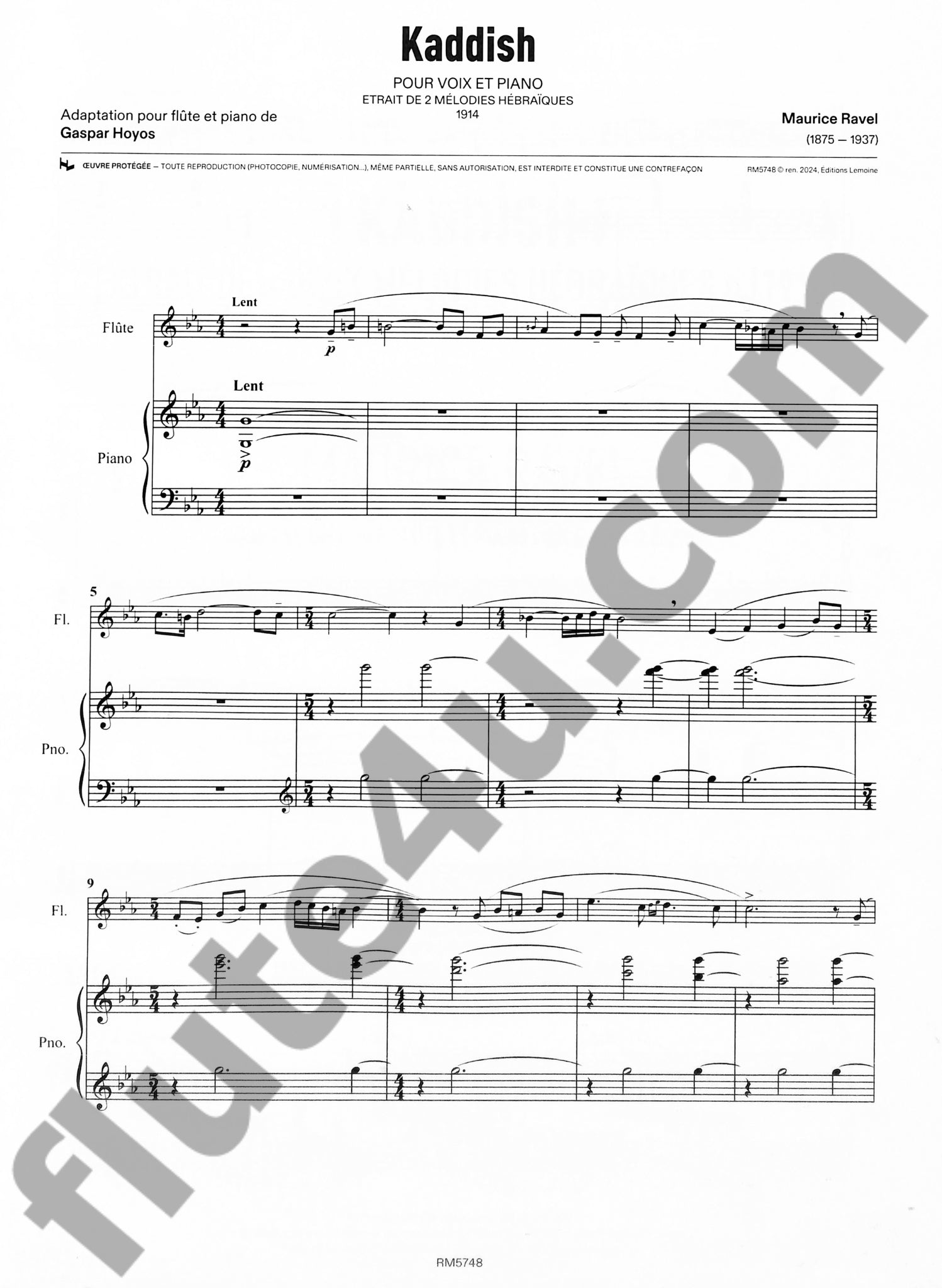 Ravel, M :: Kaddish
