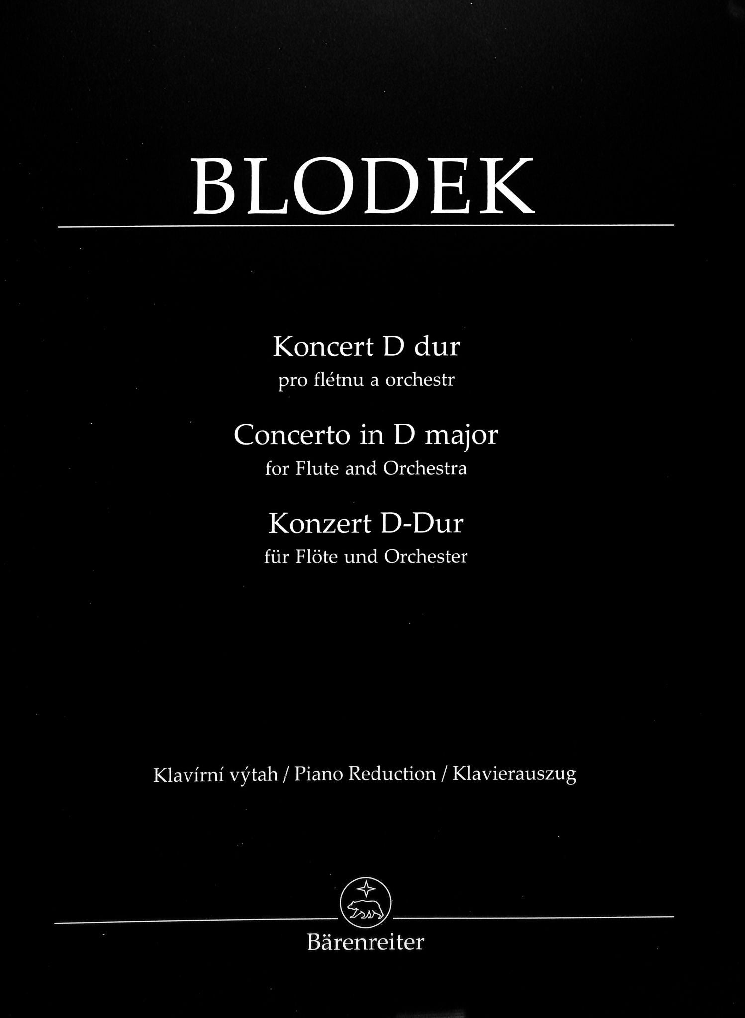 Blodek, V :: Concerto In D Major