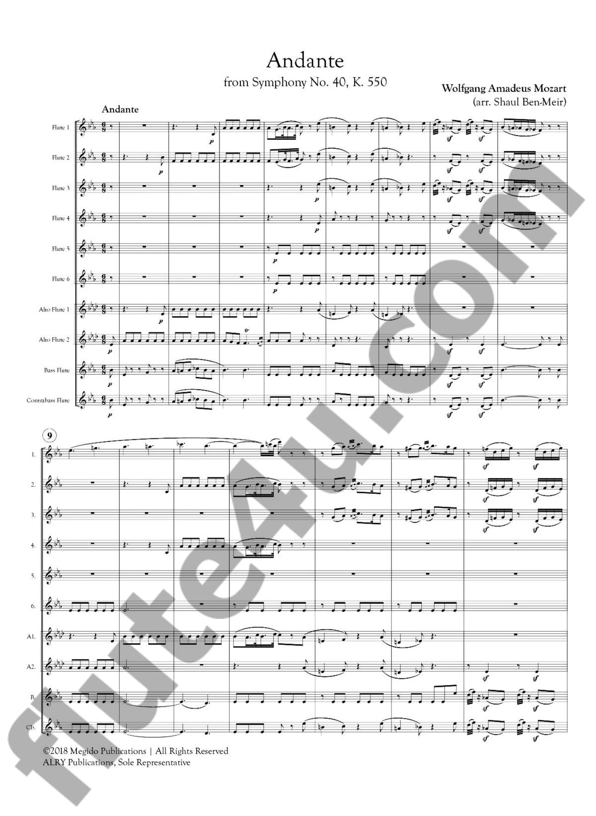 Mozart, WA :: Andante from Symphony No. 40, K. 550
