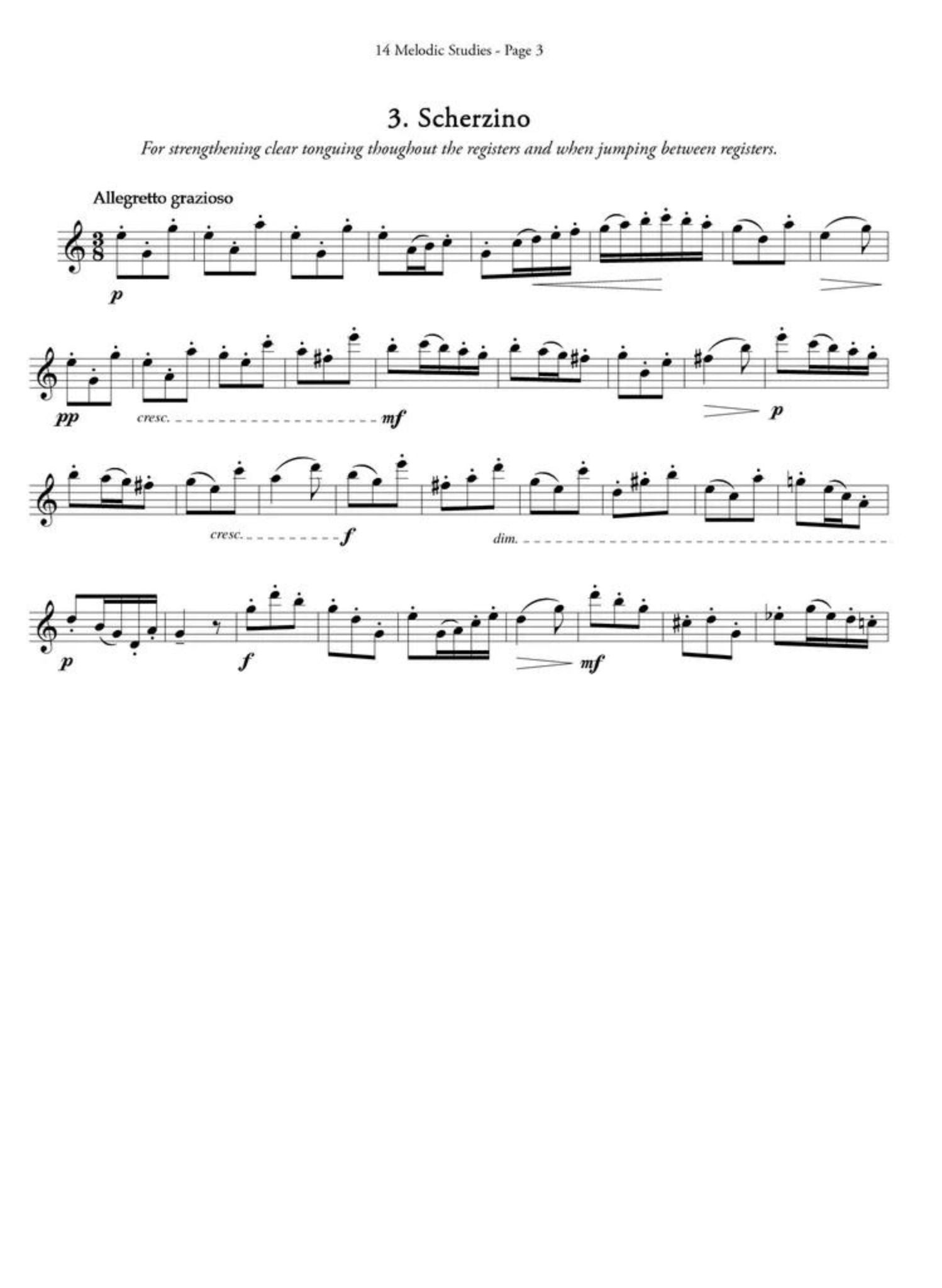 Palaschko, J :: 14 Melodic Exercises from Op. 86