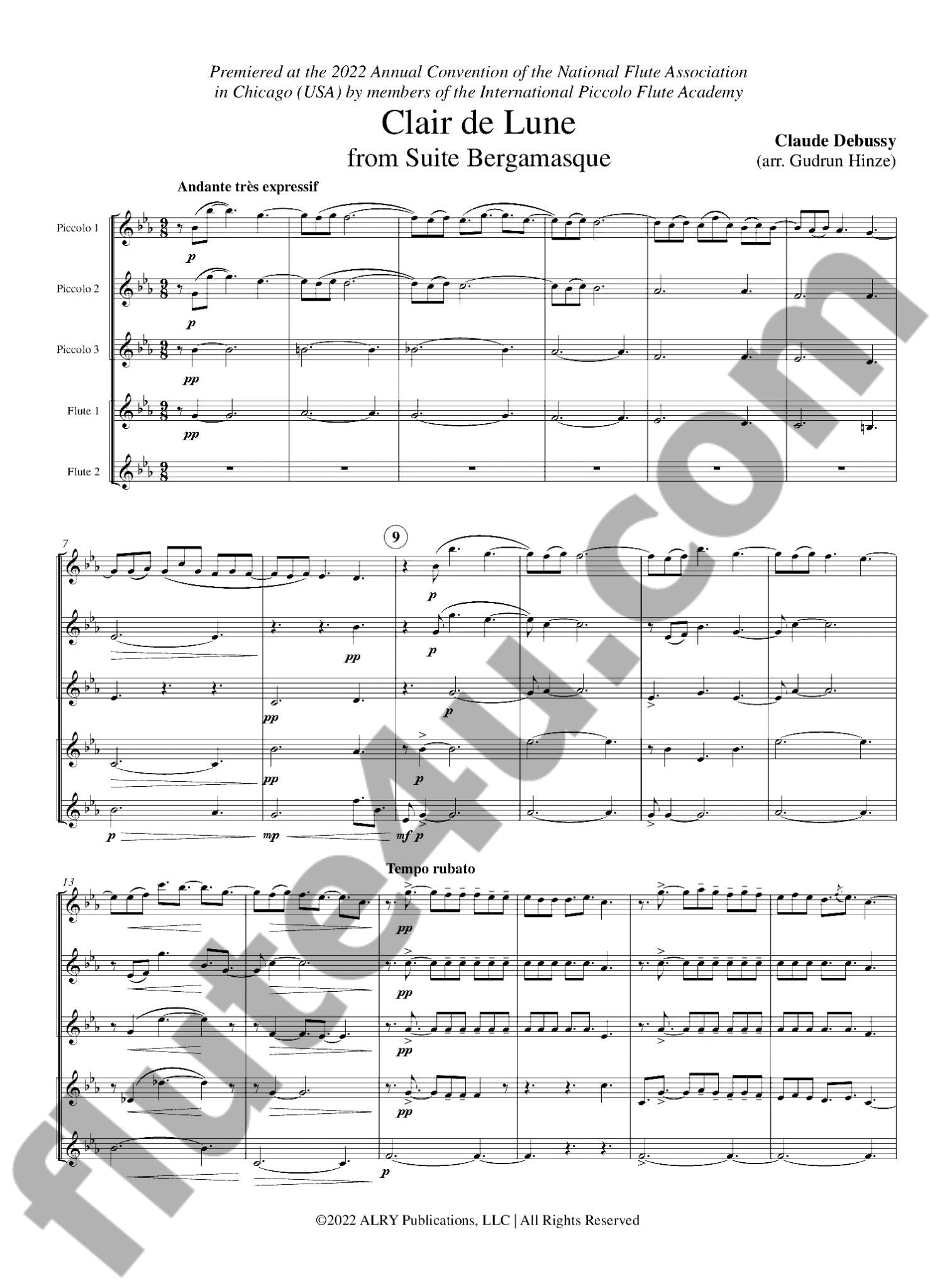 Debussy, C :: Clair de Lune from Suite Bergamasque