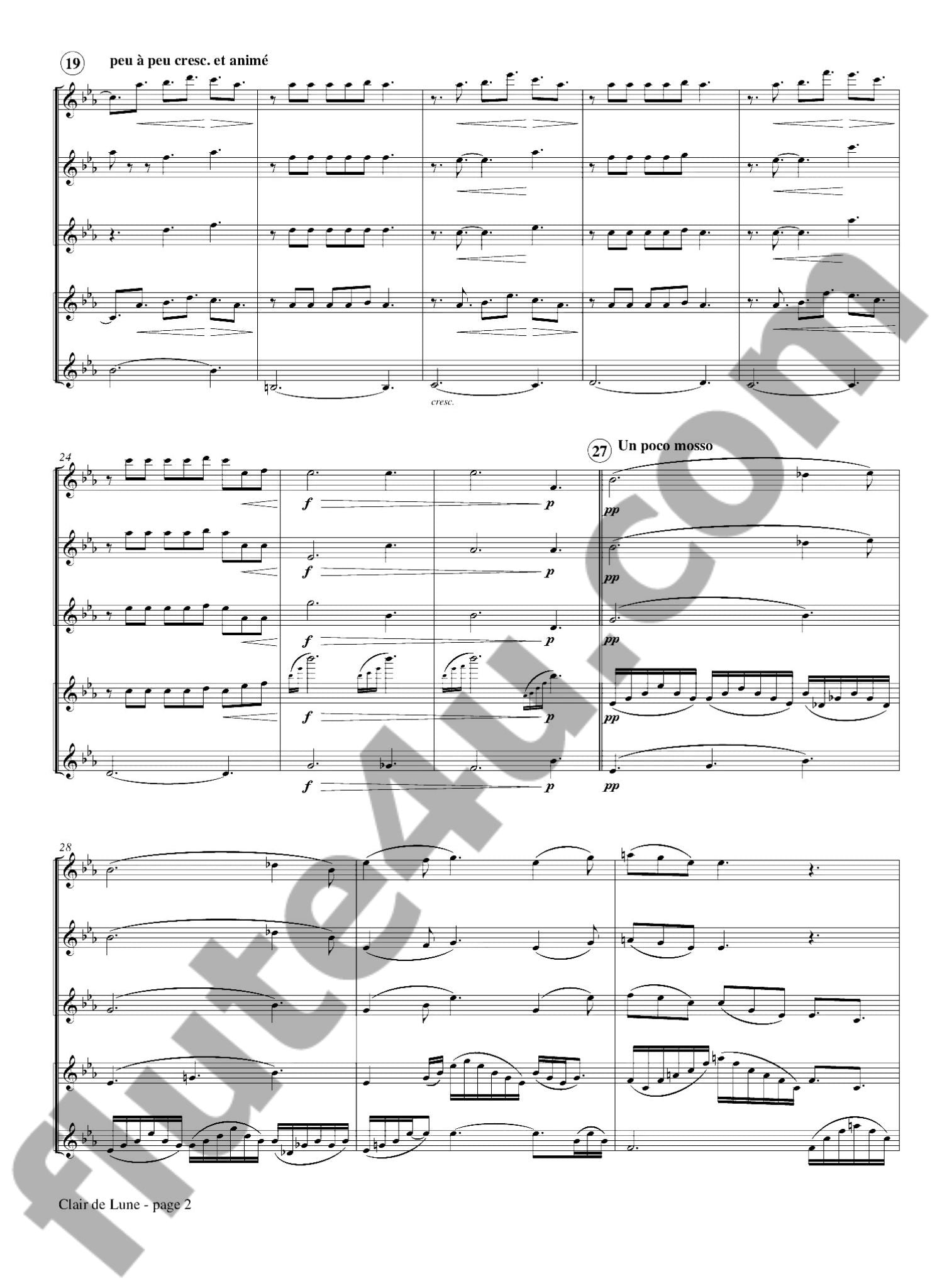 Debussy, C :: Clair de Lune from Suite Bergamasque