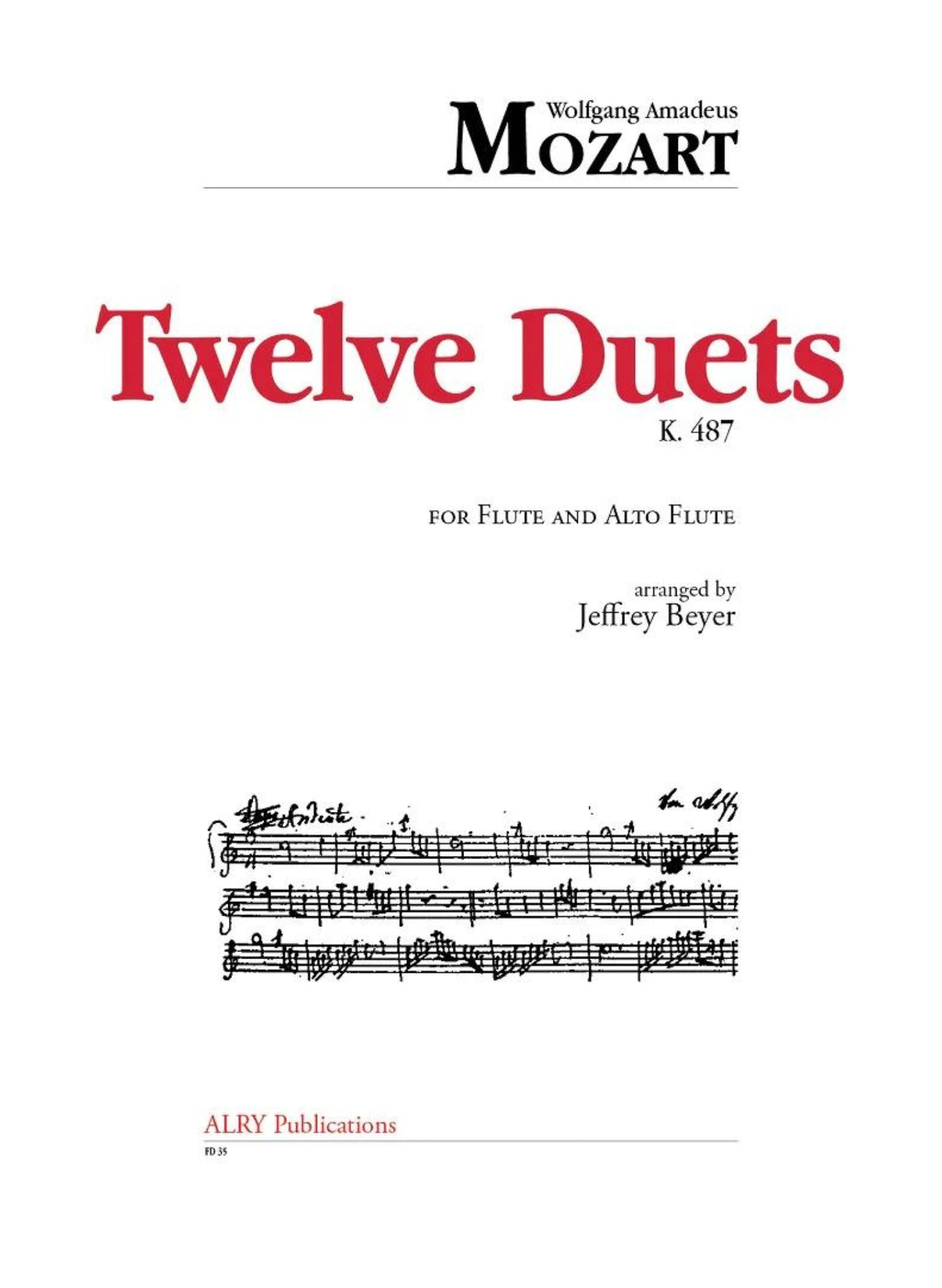 Mozart, WA :: Twelve Duets, K. 487 [12 Duets]