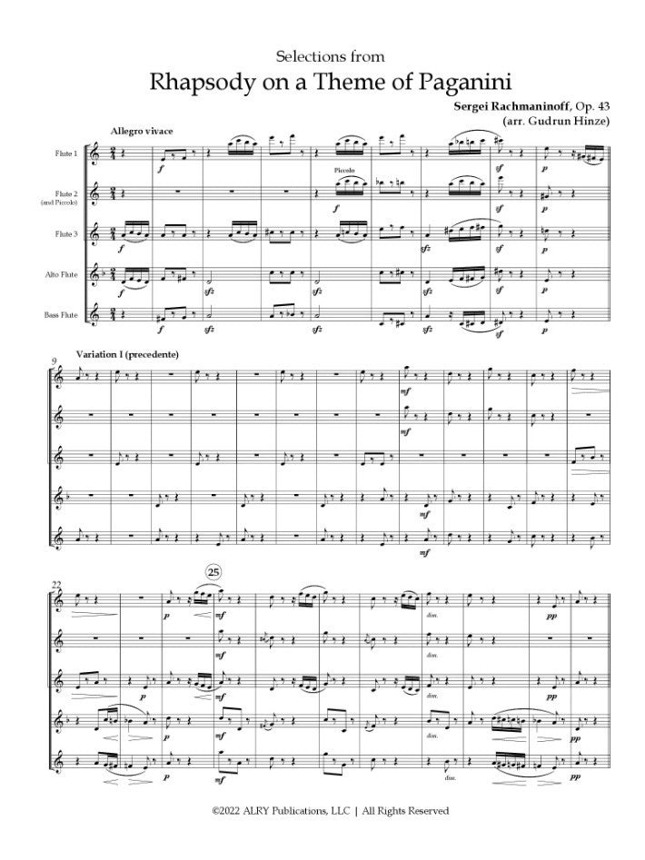 Rhapsody on a Theme of Paganini
