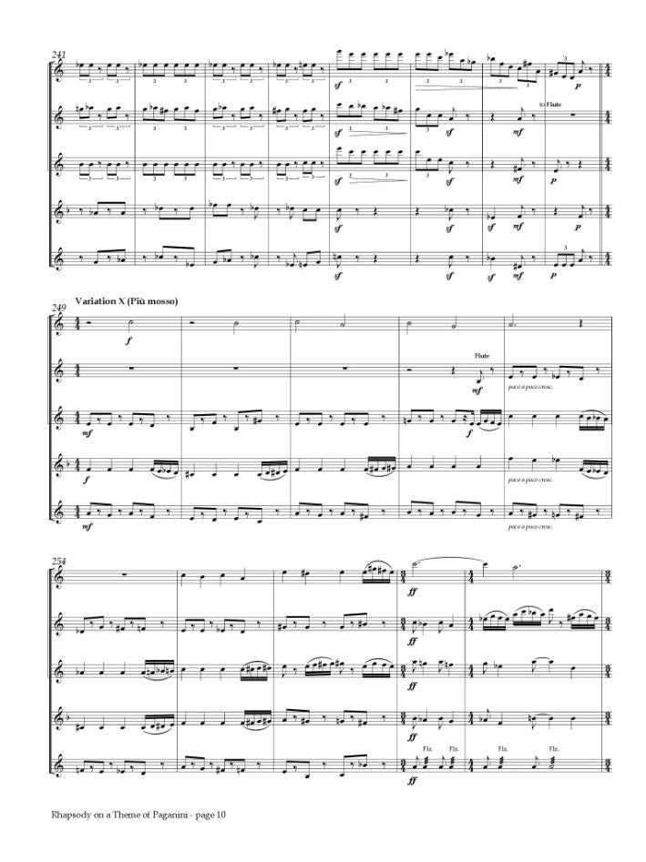 Rhapsody on a Theme of Paganini